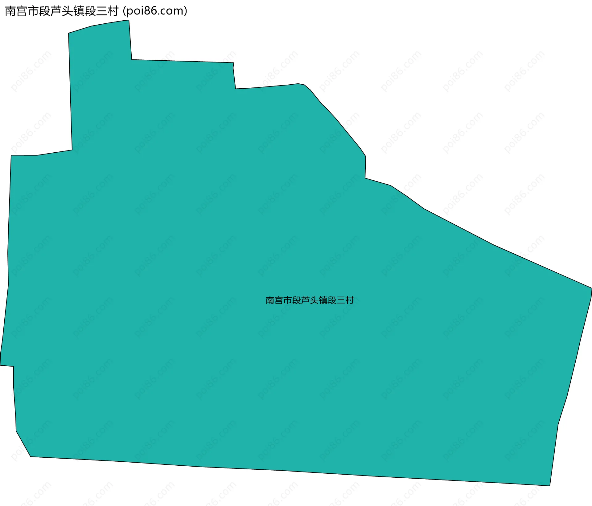 南宫市段芦头镇段三村边界地图