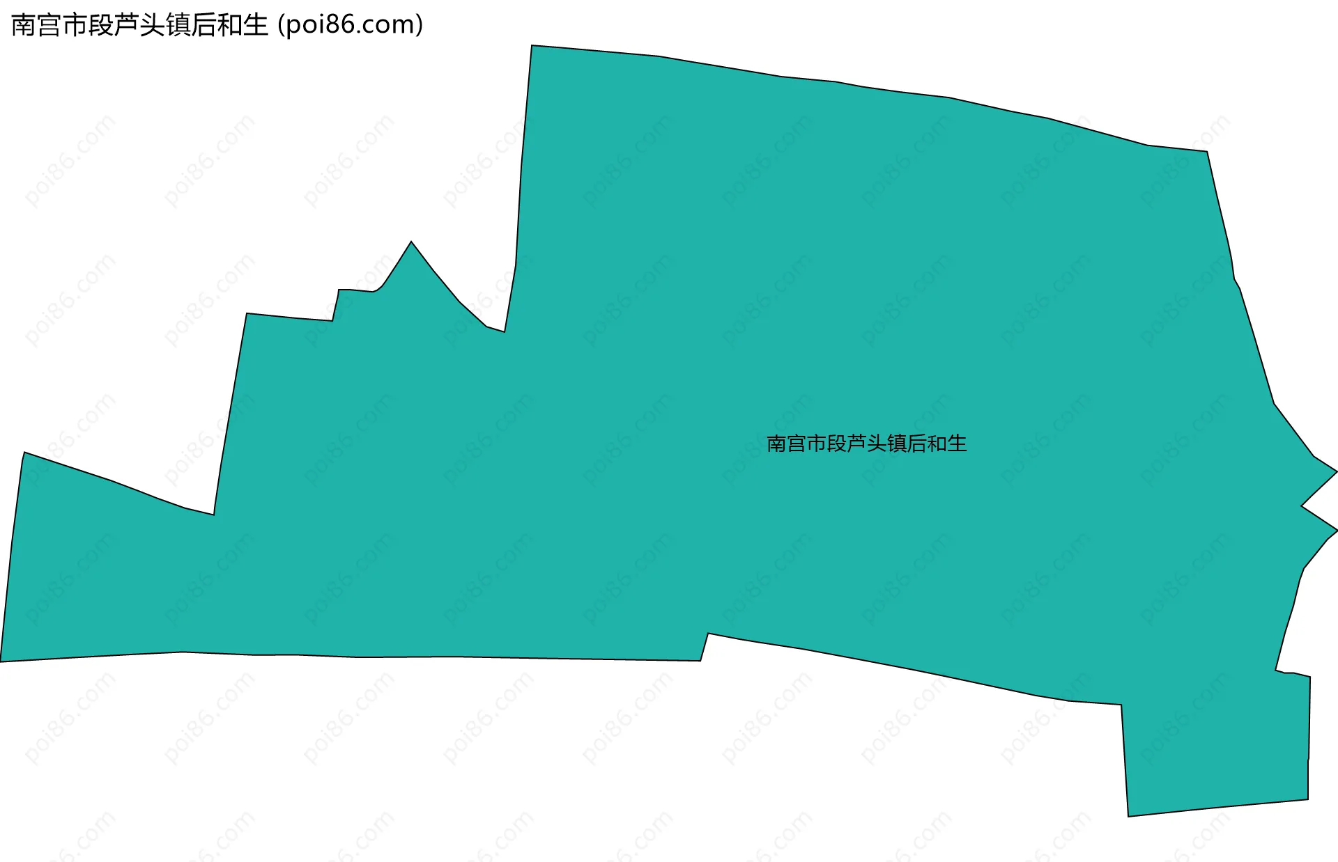 南宫市段芦头镇后和生边界地图