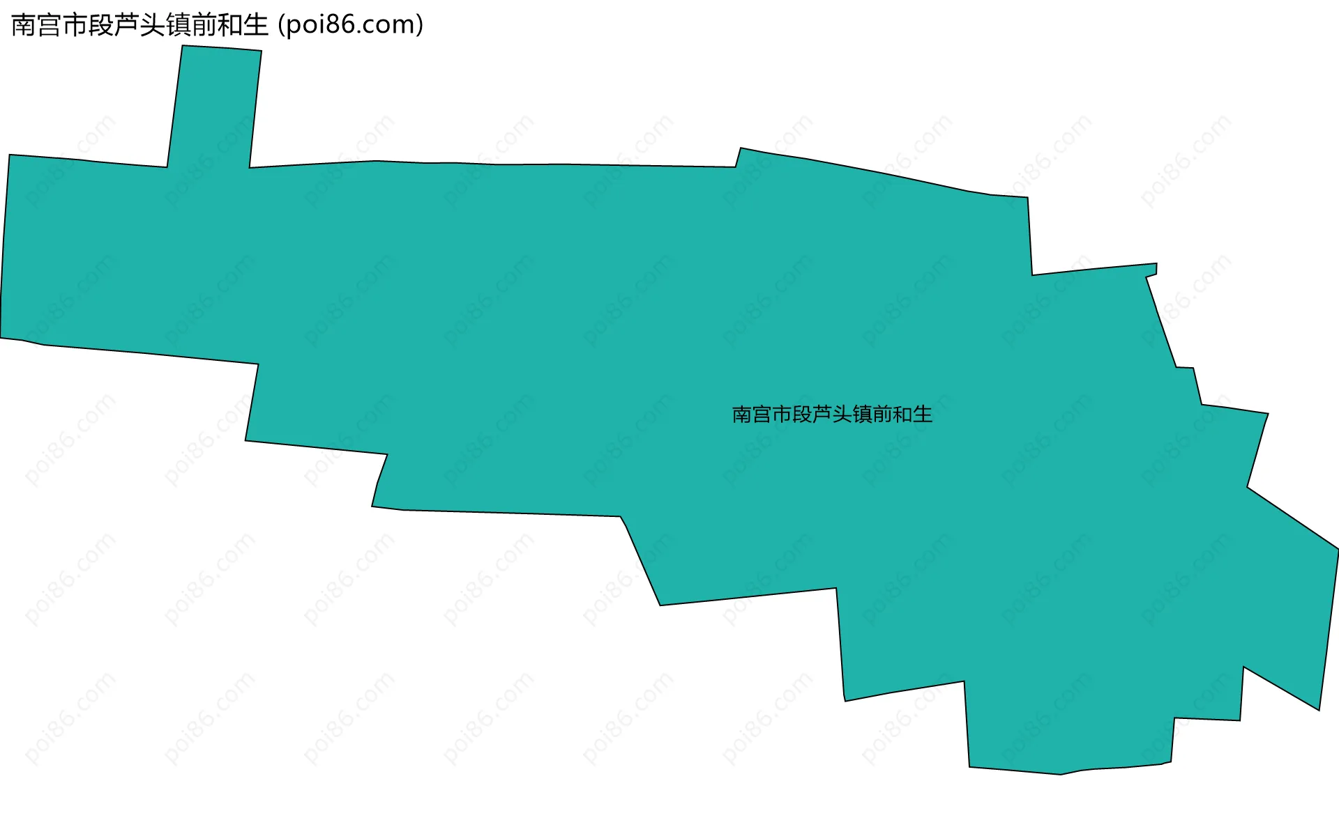 南宫市段芦头镇前和生边界地图