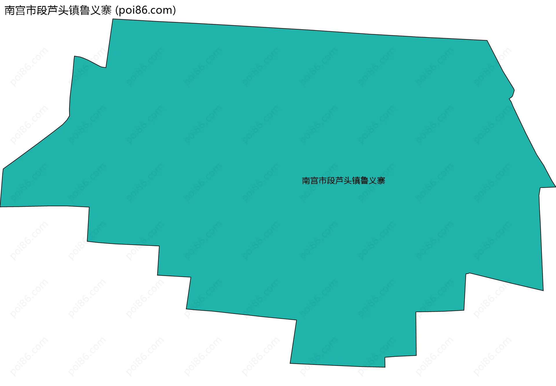 南宫市段芦头镇鲁义寨边界地图