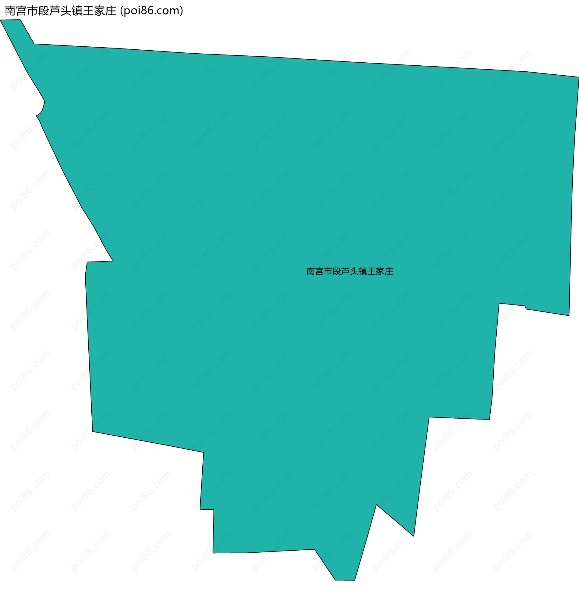 南宫市段芦头镇王家庄边界地图