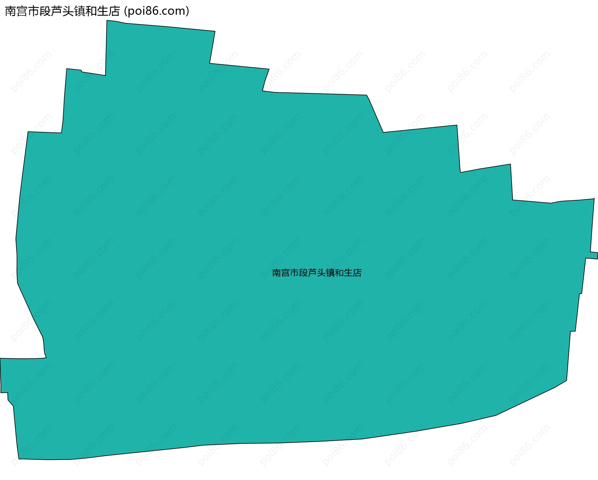 南宫市段芦头镇和生店边界地图