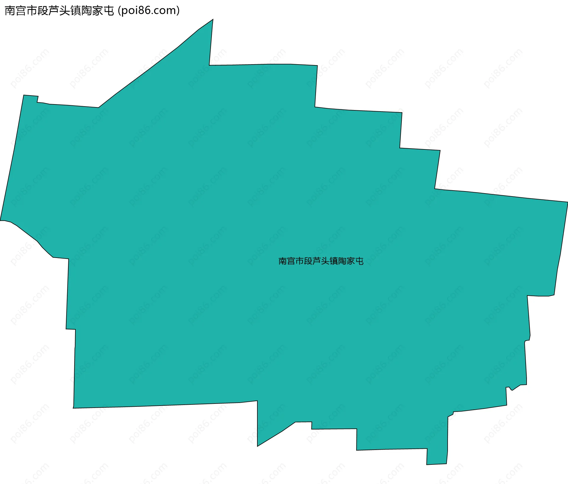 南宫市段芦头镇陶家屯边界地图