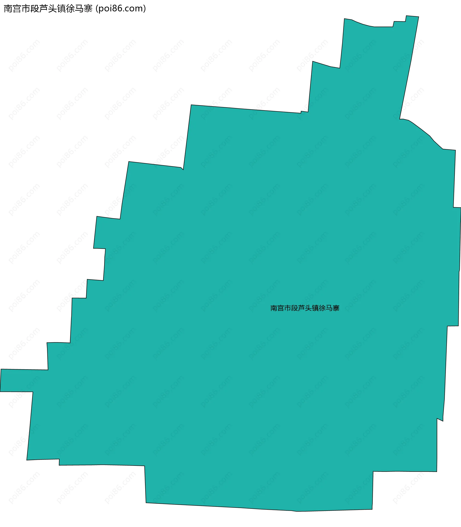南宫市段芦头镇徐马寨边界地图