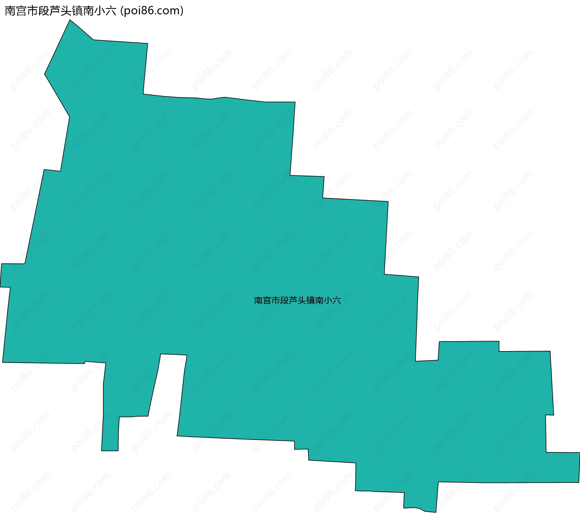 南宫市段芦头镇南小六边界地图