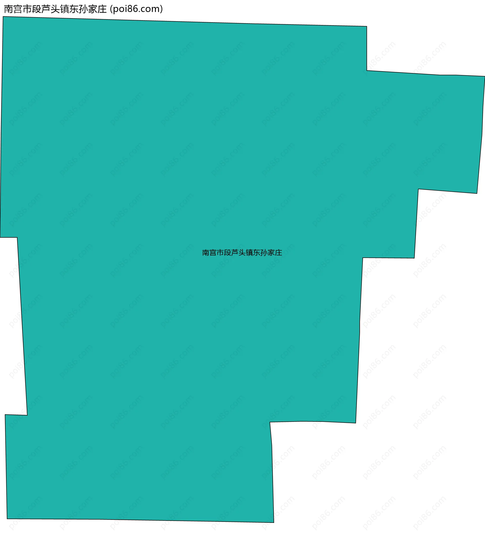 南宫市段芦头镇东孙家庄边界地图