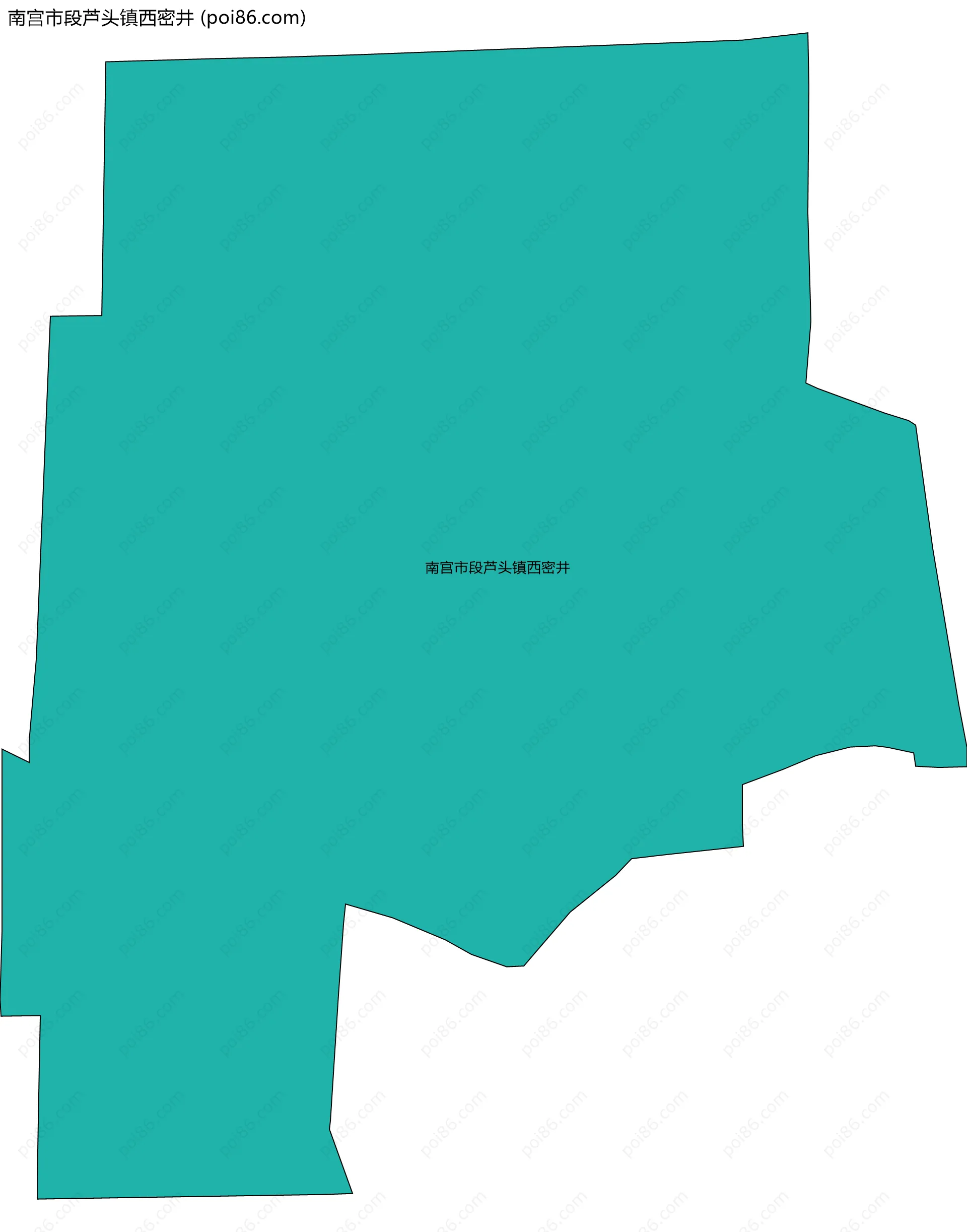 南宫市段芦头镇西密井边界地图