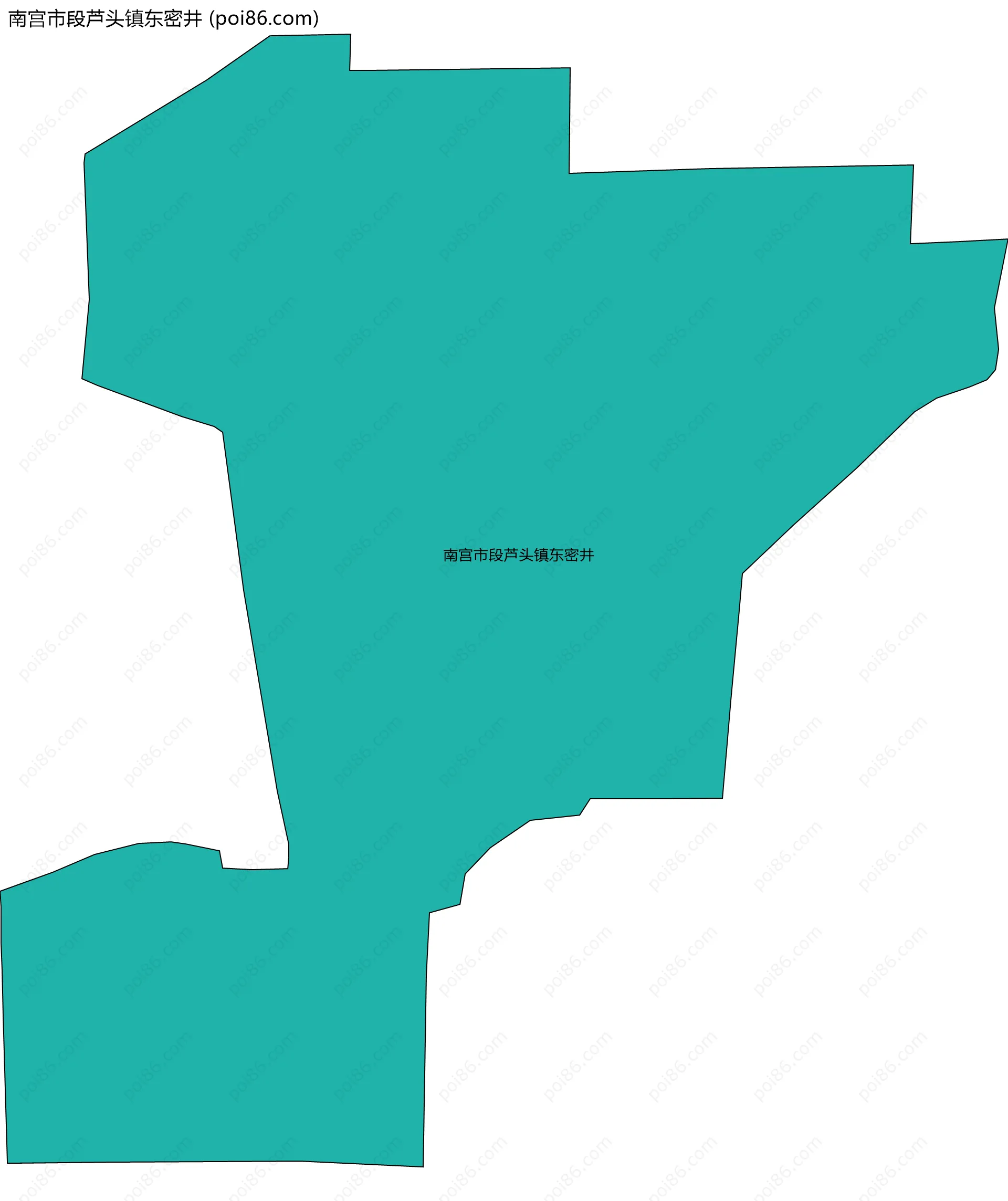 南宫市段芦头镇东密井边界地图