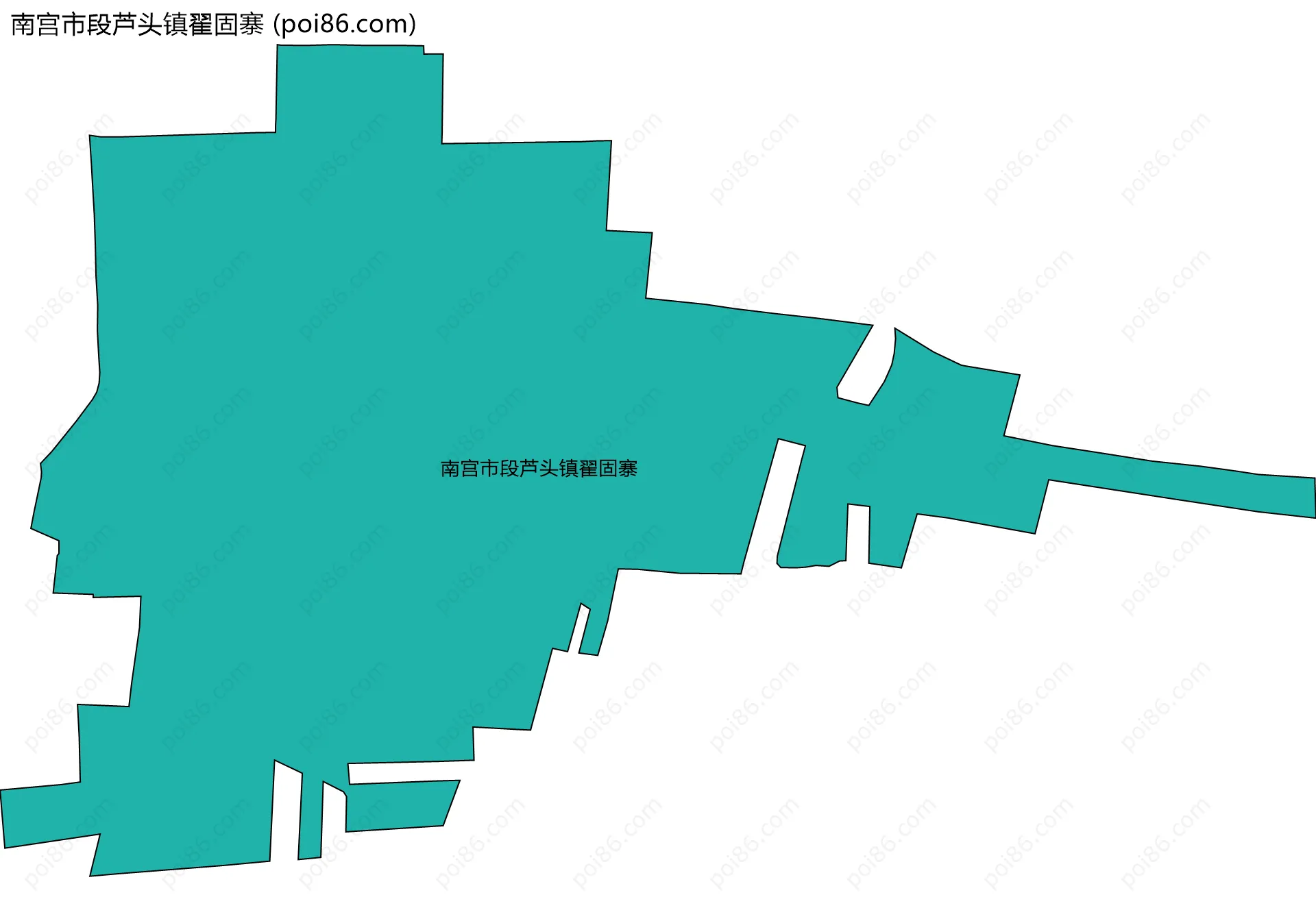 南宫市段芦头镇翟固寨边界地图