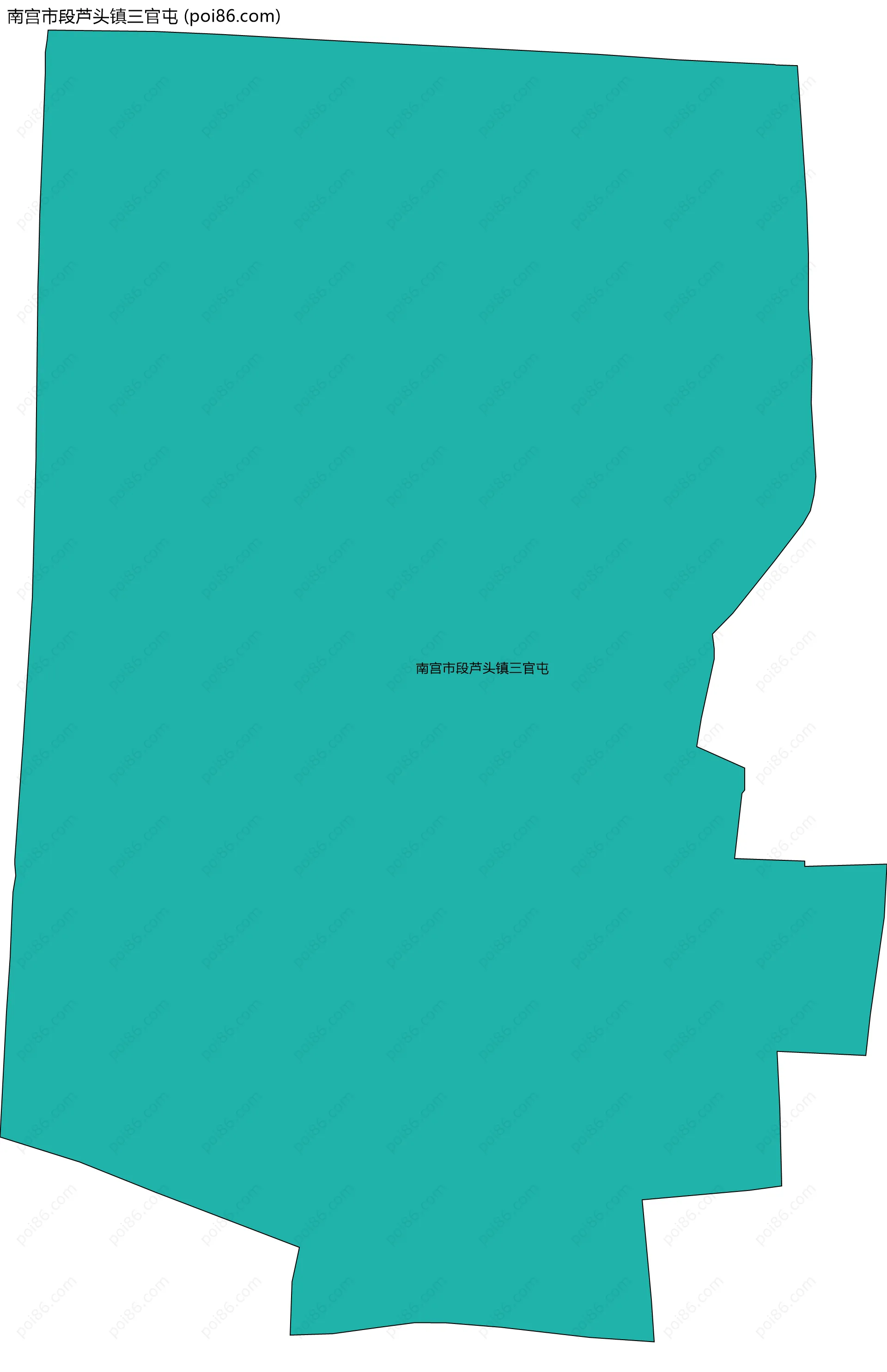 南宫市段芦头镇三官屯边界地图