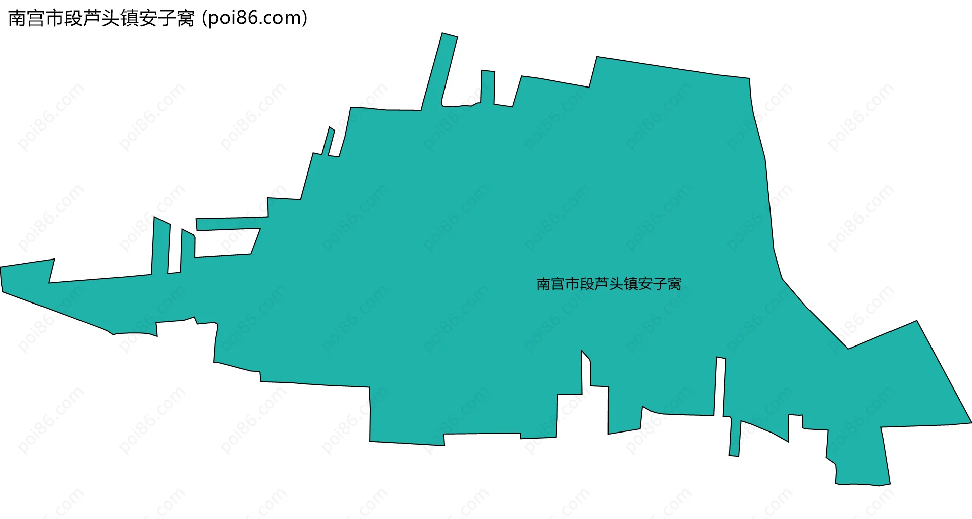 南宫市段芦头镇安子窝边界地图