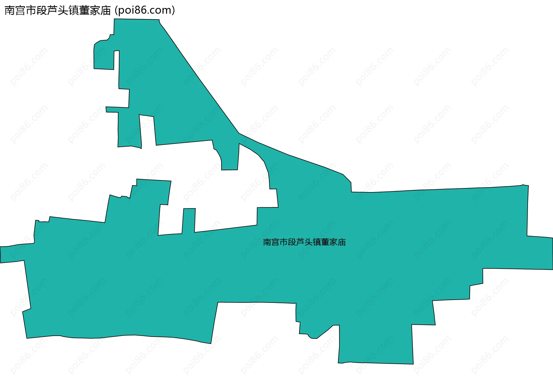 南宫市段芦头镇董家庙边界地图