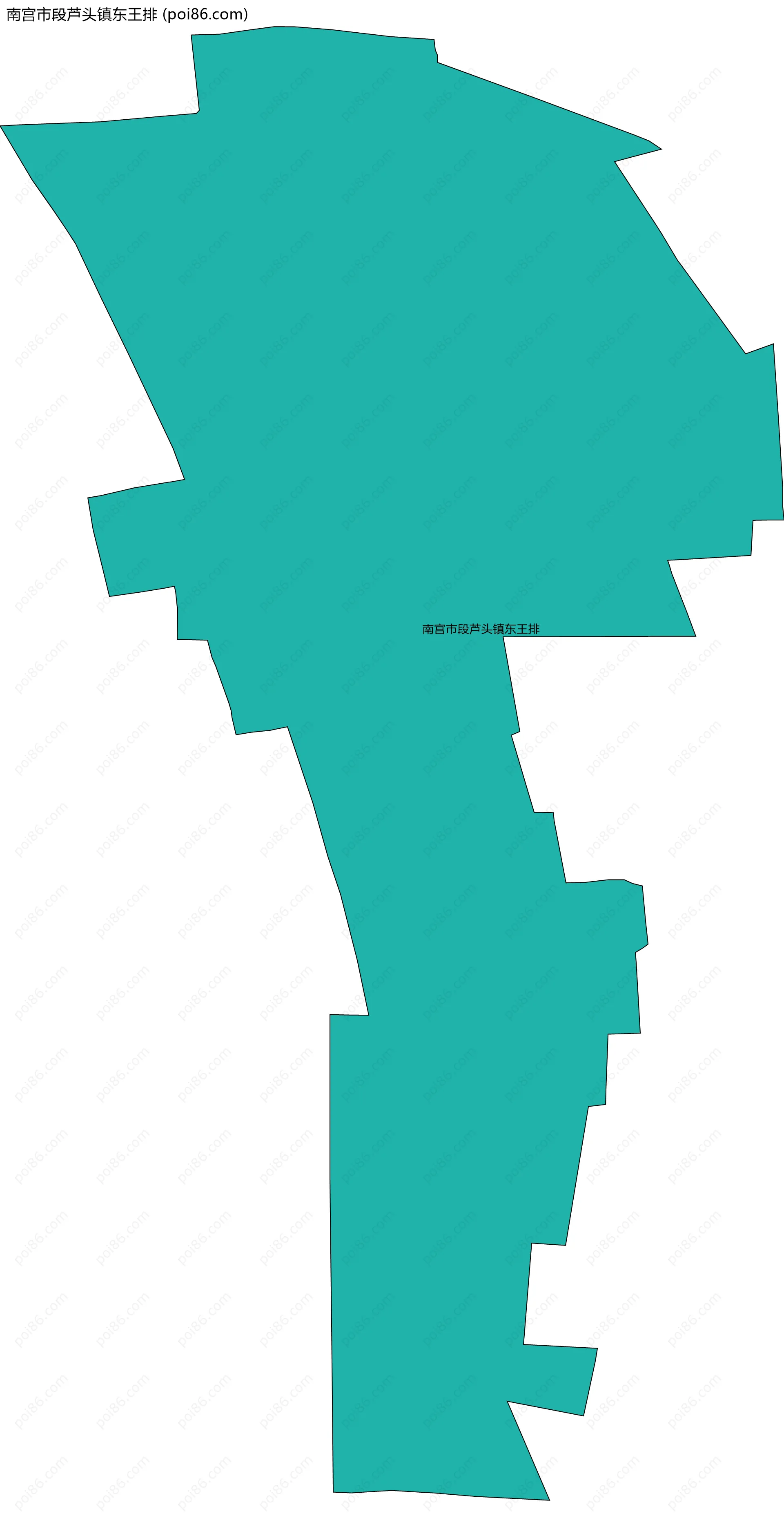 南宫市段芦头镇东王排边界地图