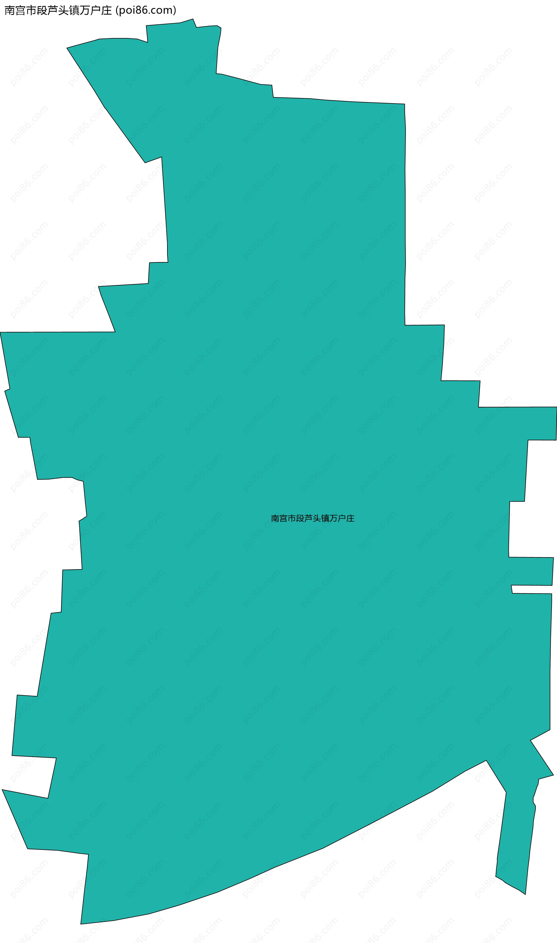 南宫市段芦头镇万户庄边界地图