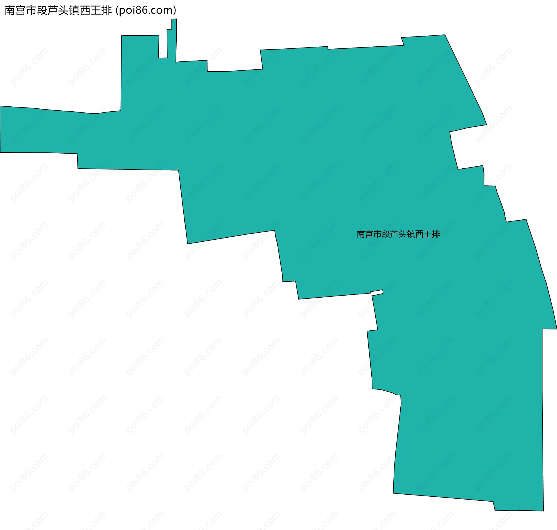 南宫市段芦头镇西王排边界地图