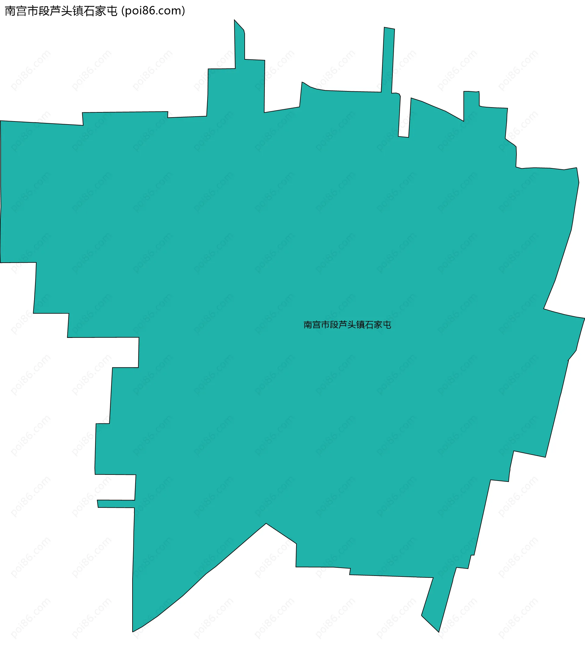 南宫市段芦头镇石家屯边界地图