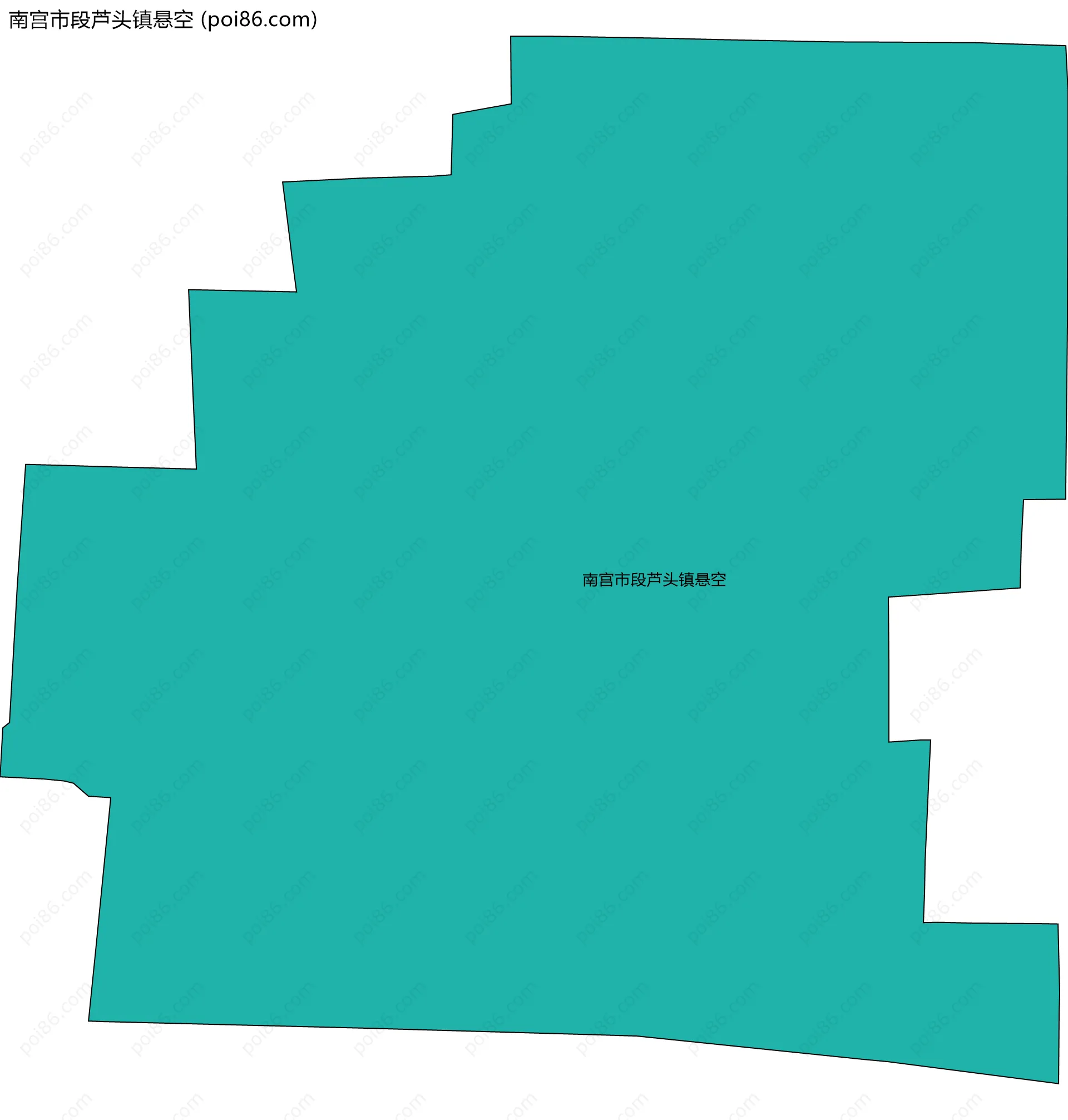 南宫市段芦头镇悬空边界地图