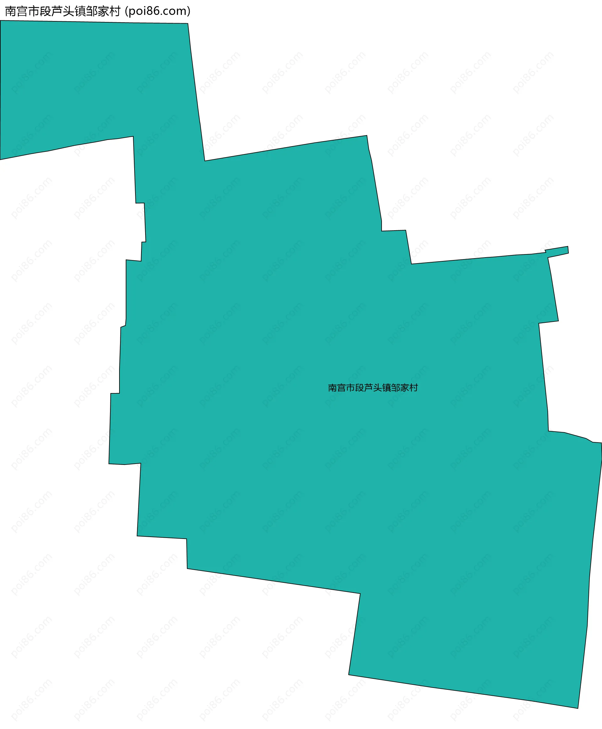 南宫市段芦头镇邹家村边界地图
