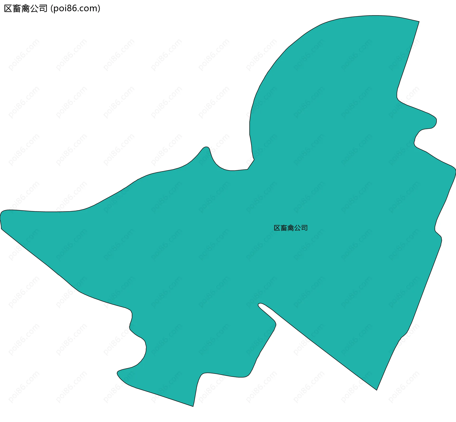 区畜禽公司边界地图