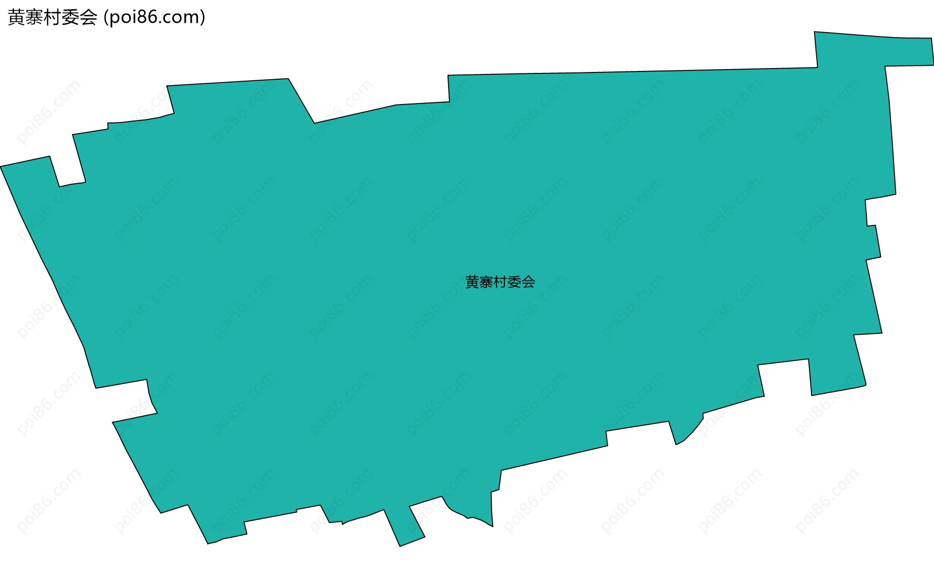 黄寨村委会边界地图