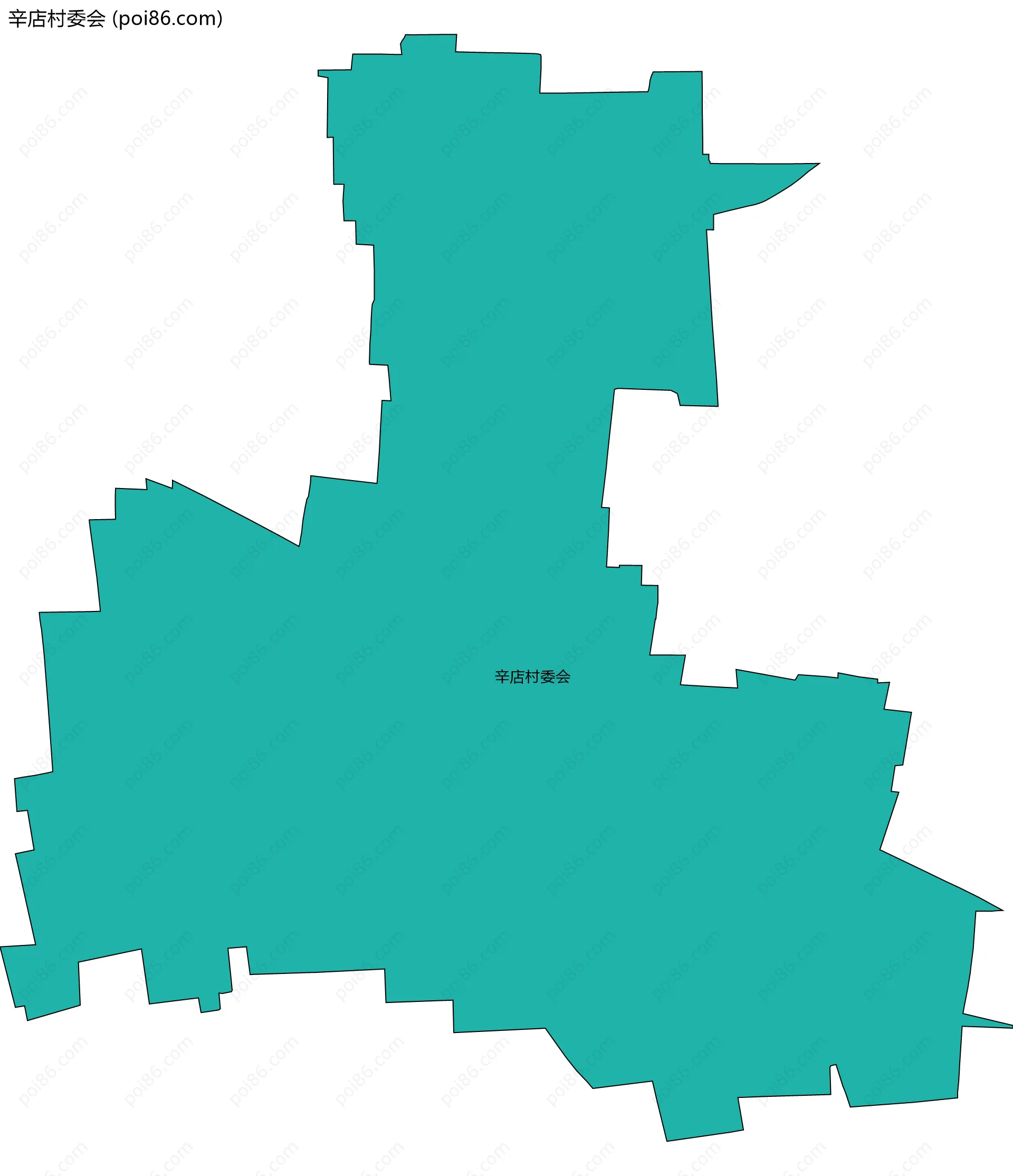 辛店村委会边界地图