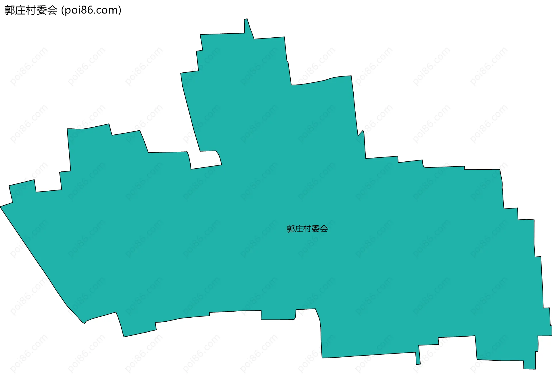 郭庄村委会边界地图