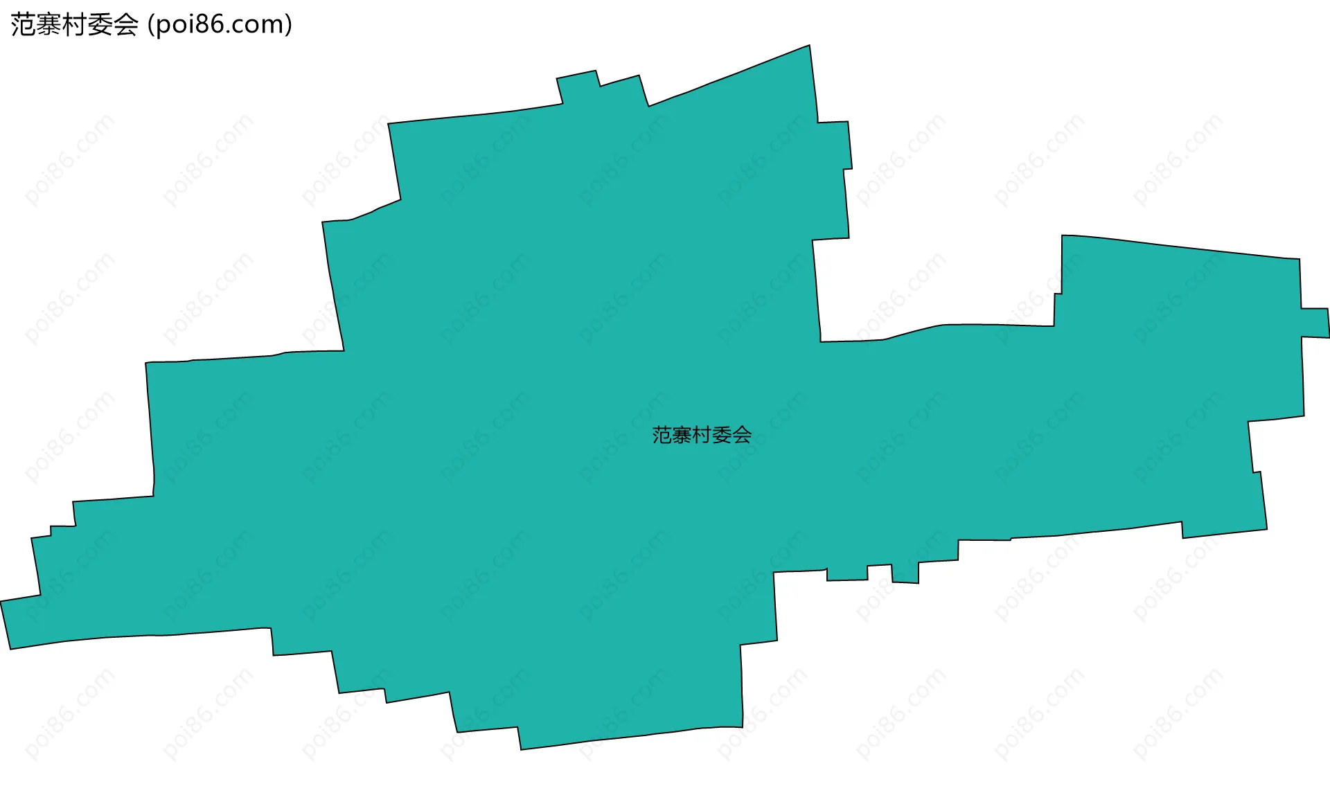 范寨村委会边界地图