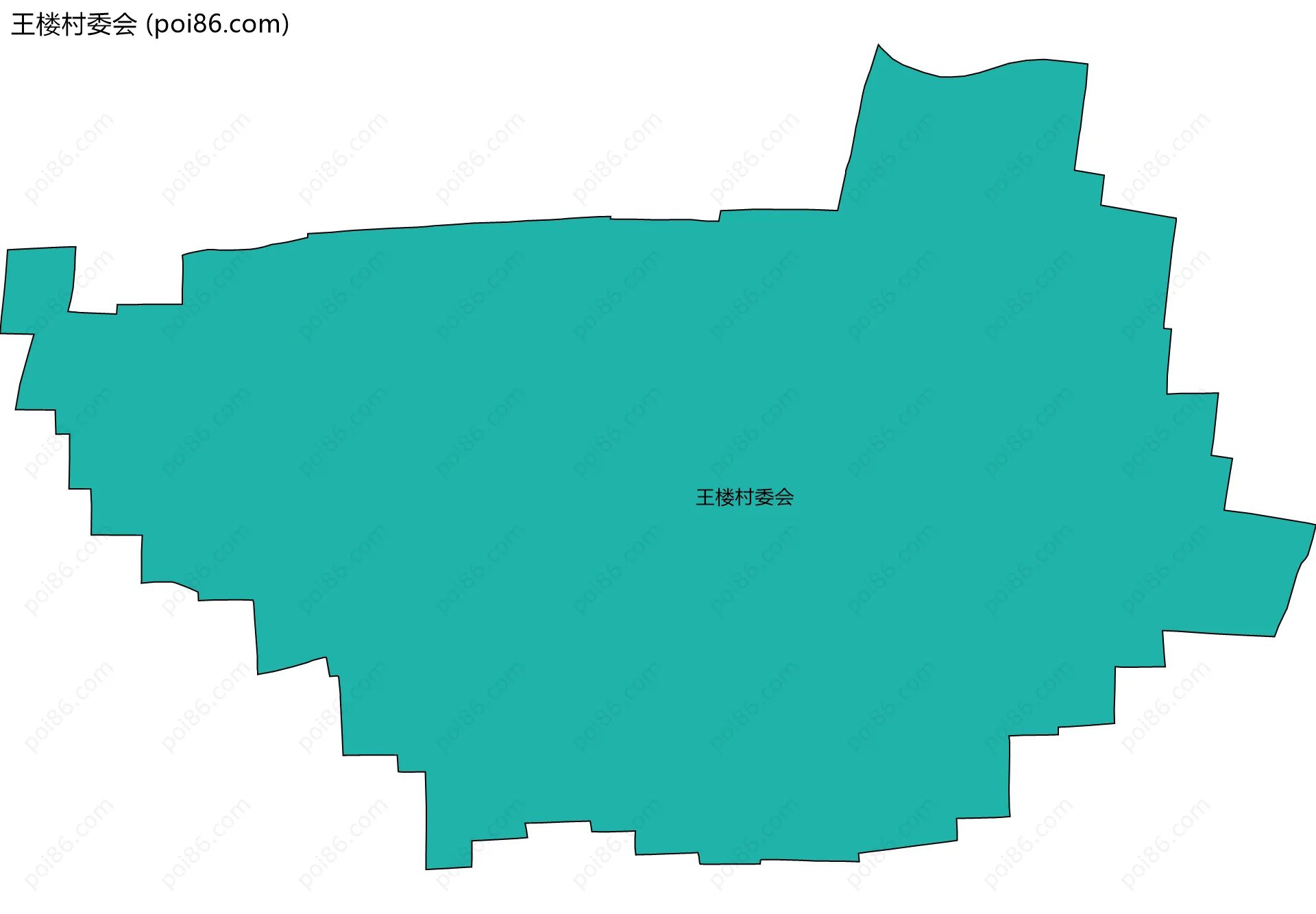 王楼村委会边界地图