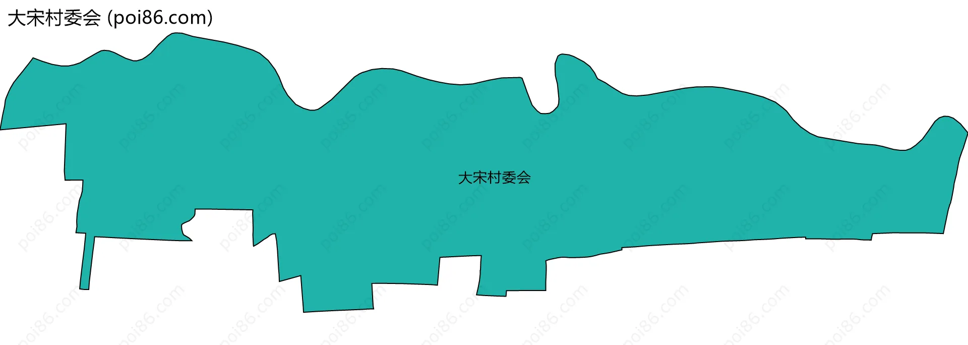 大宋村委会边界地图