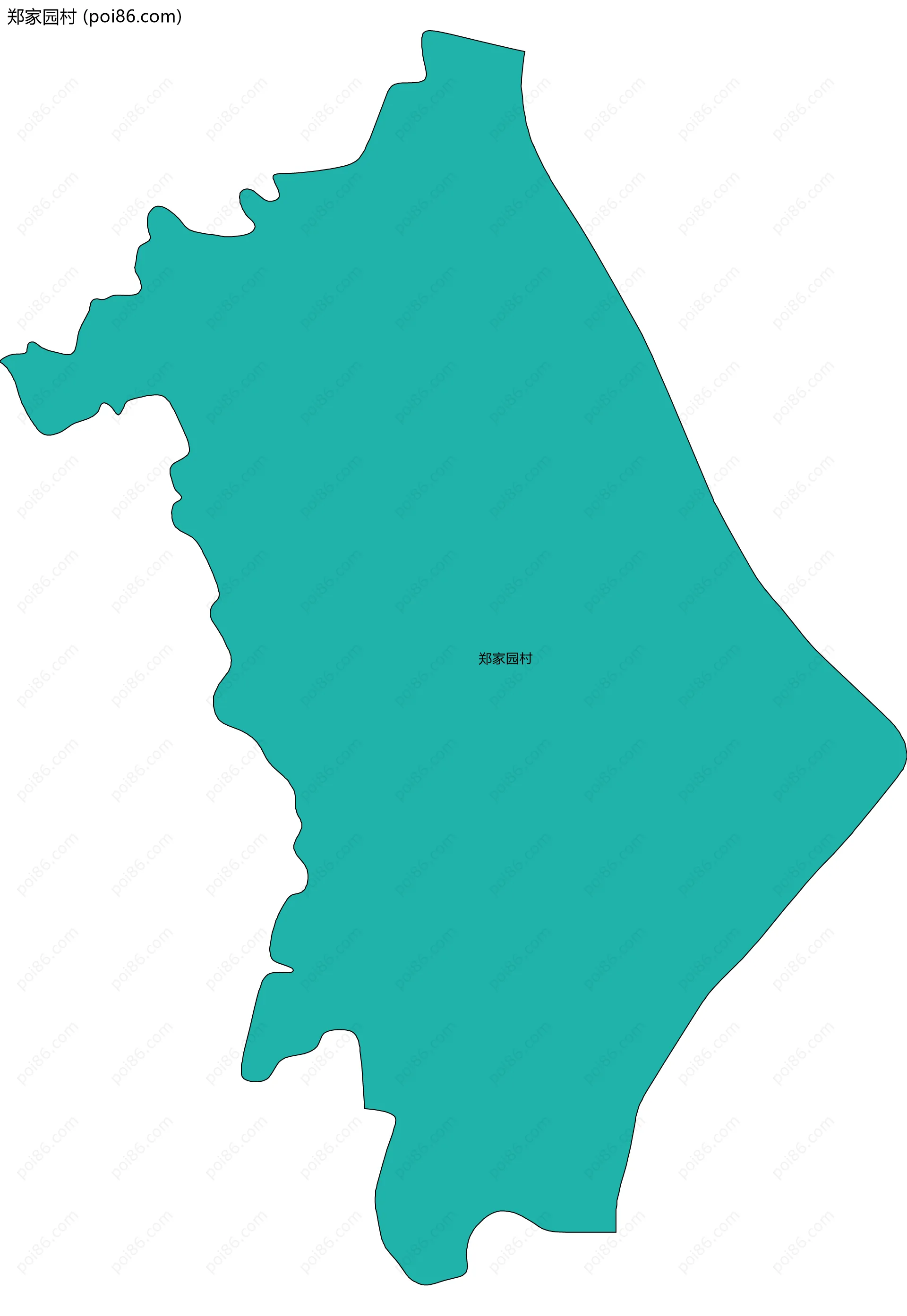 郑家园村边界地图