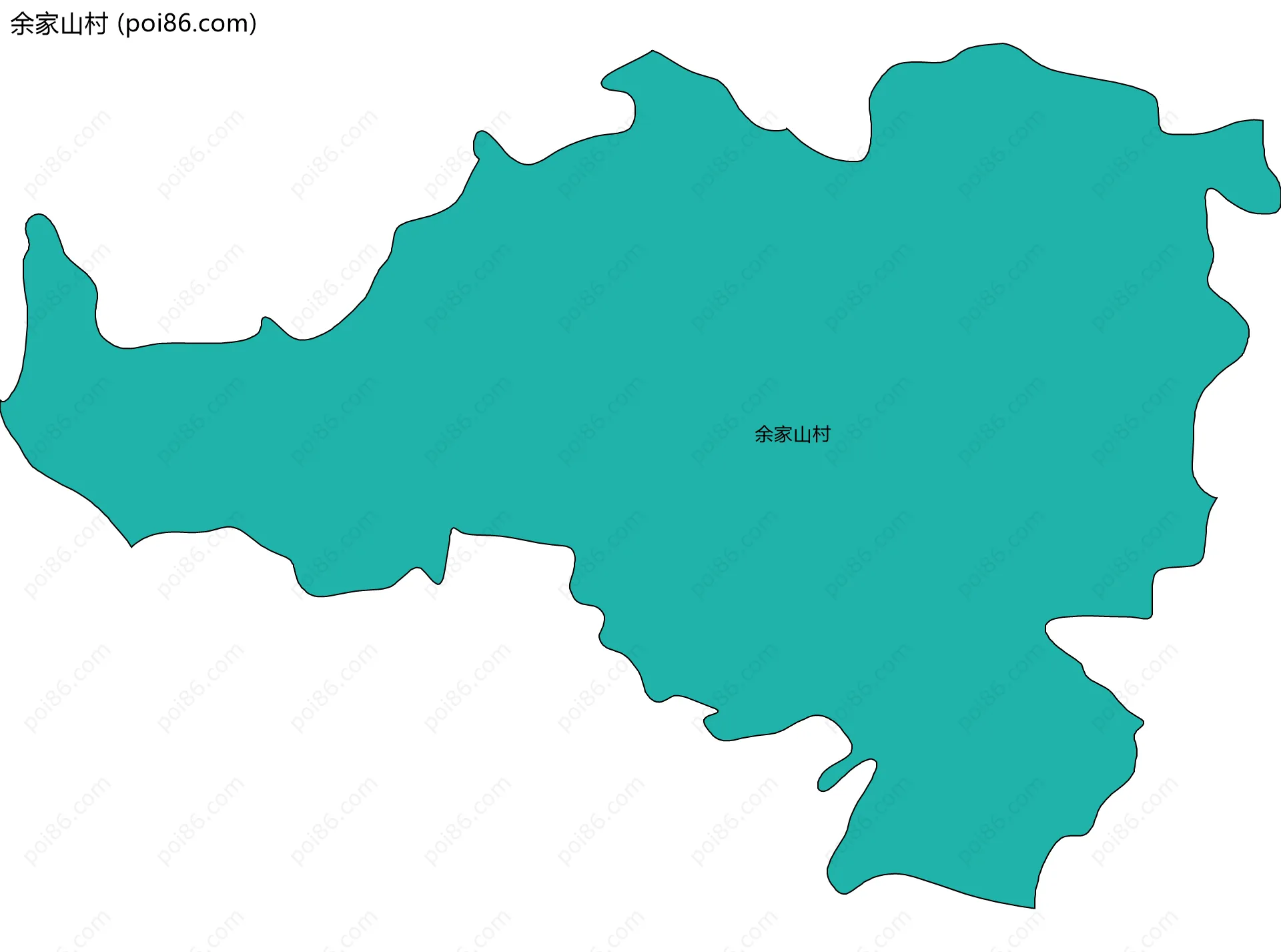 余家山村边界地图