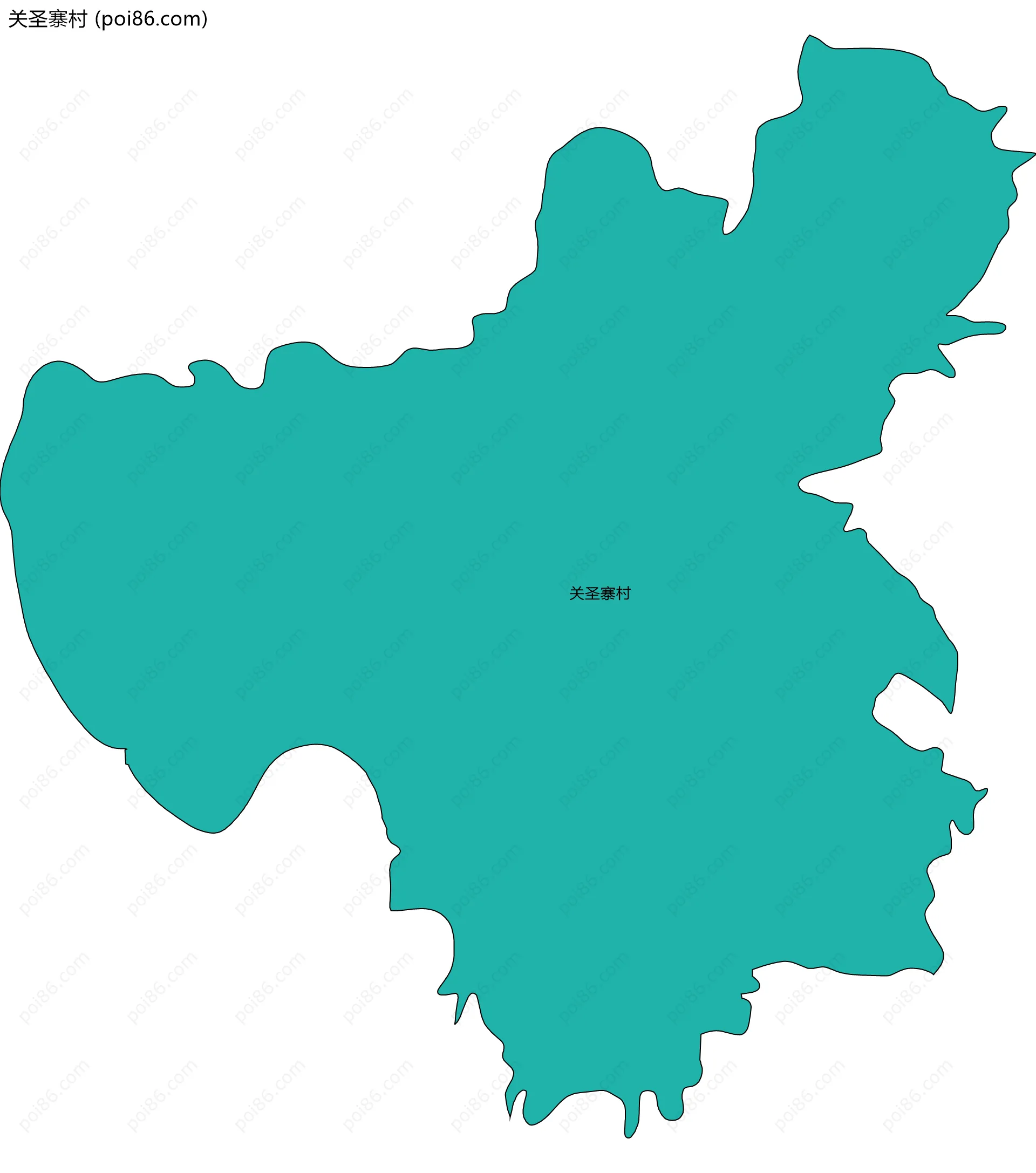 关圣寨村边界地图