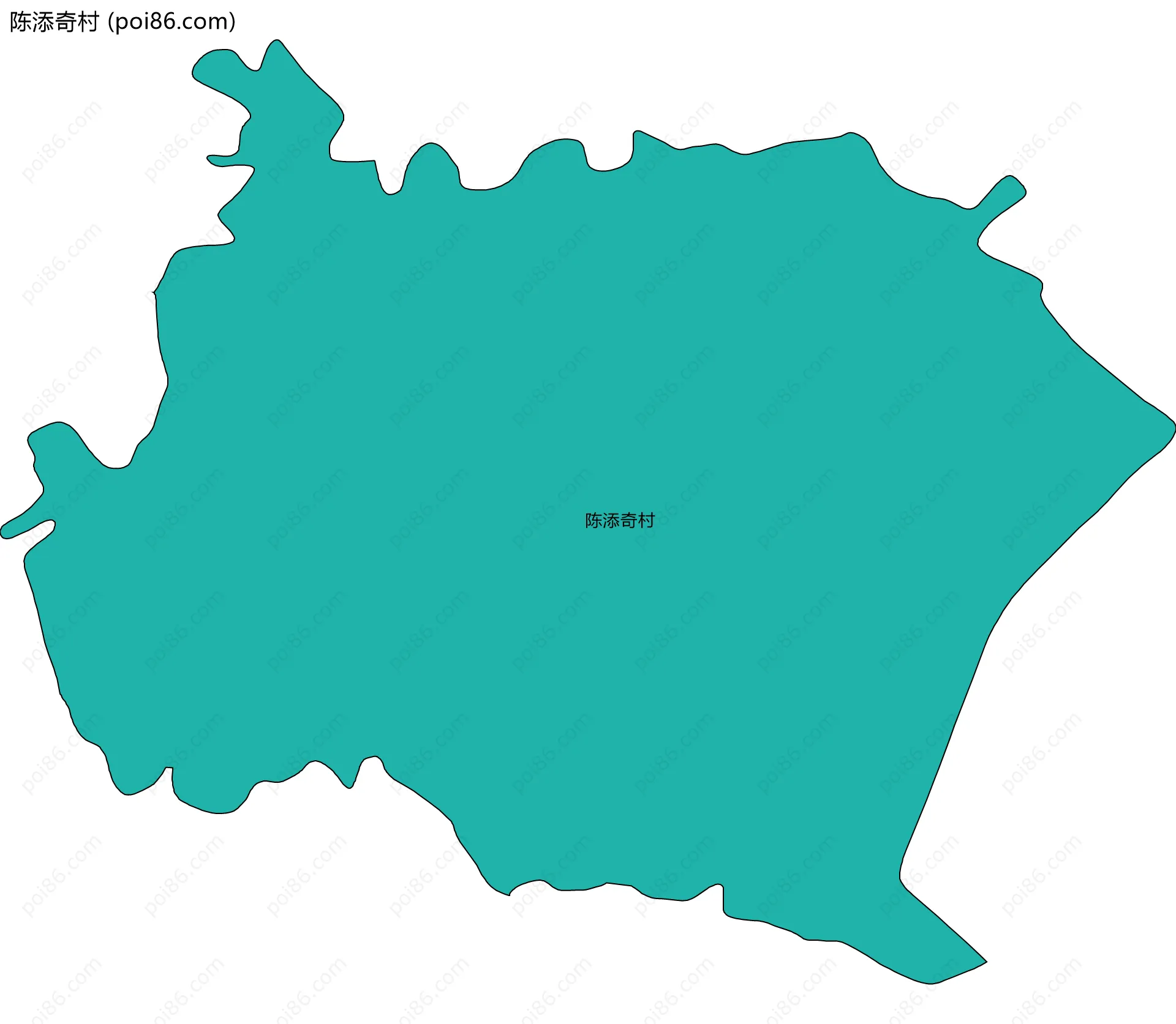 陈添奇村边界地图