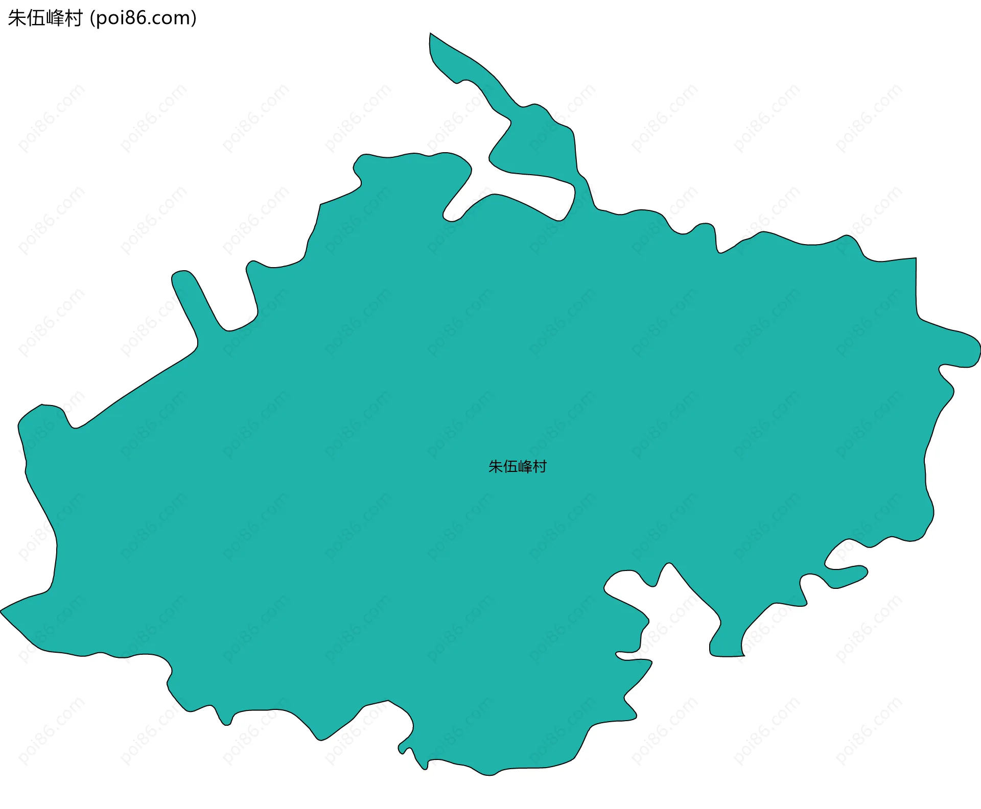 朱伍峰村边界地图