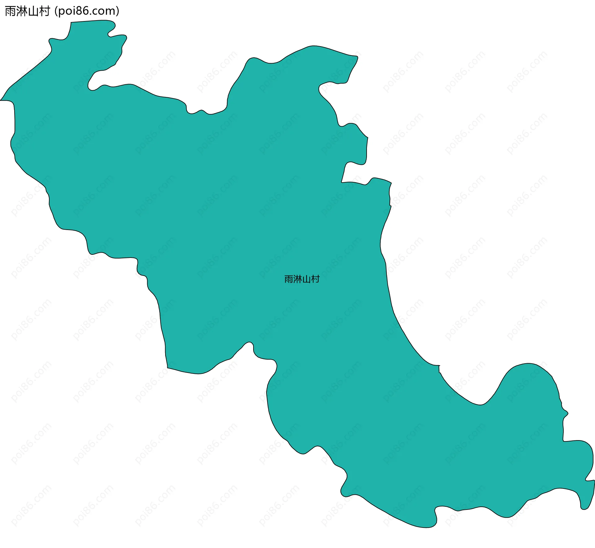雨淋山村边界地图