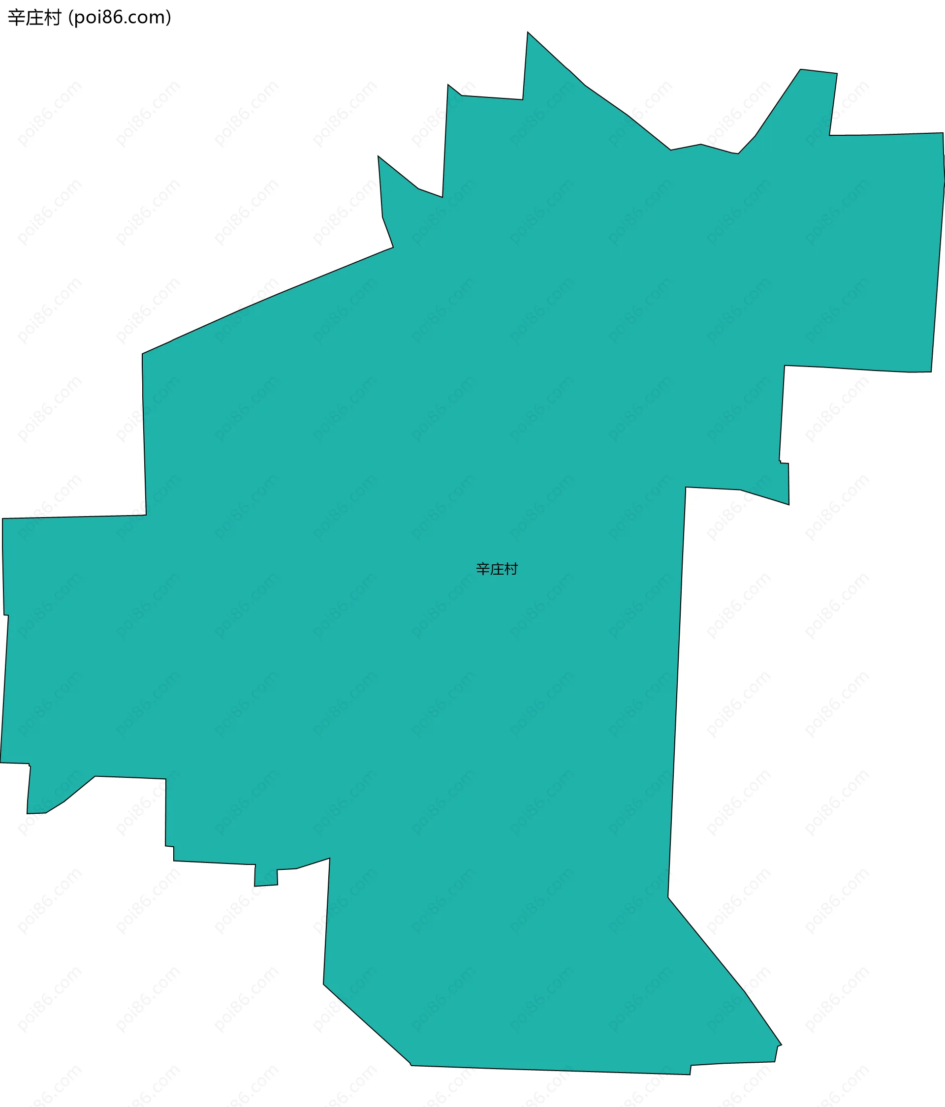 辛庄村边界地图