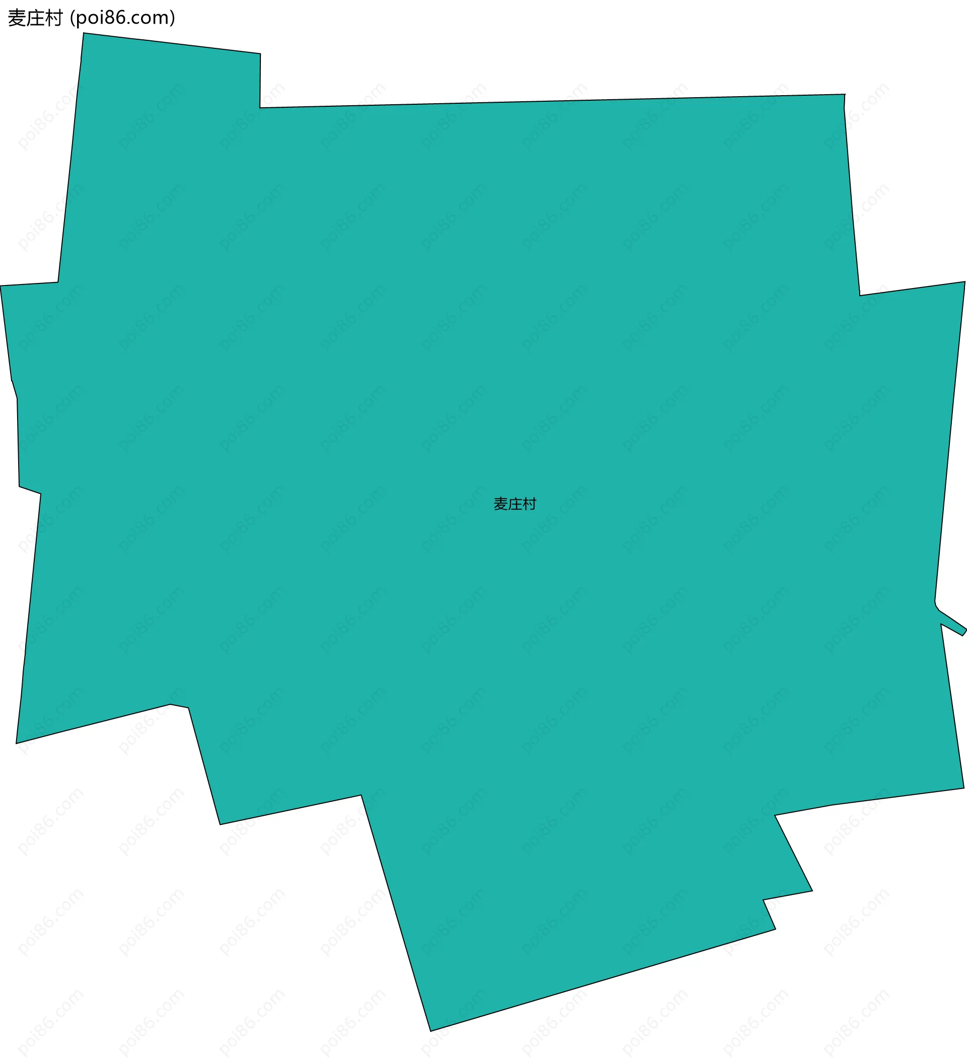 麦庄村边界地图