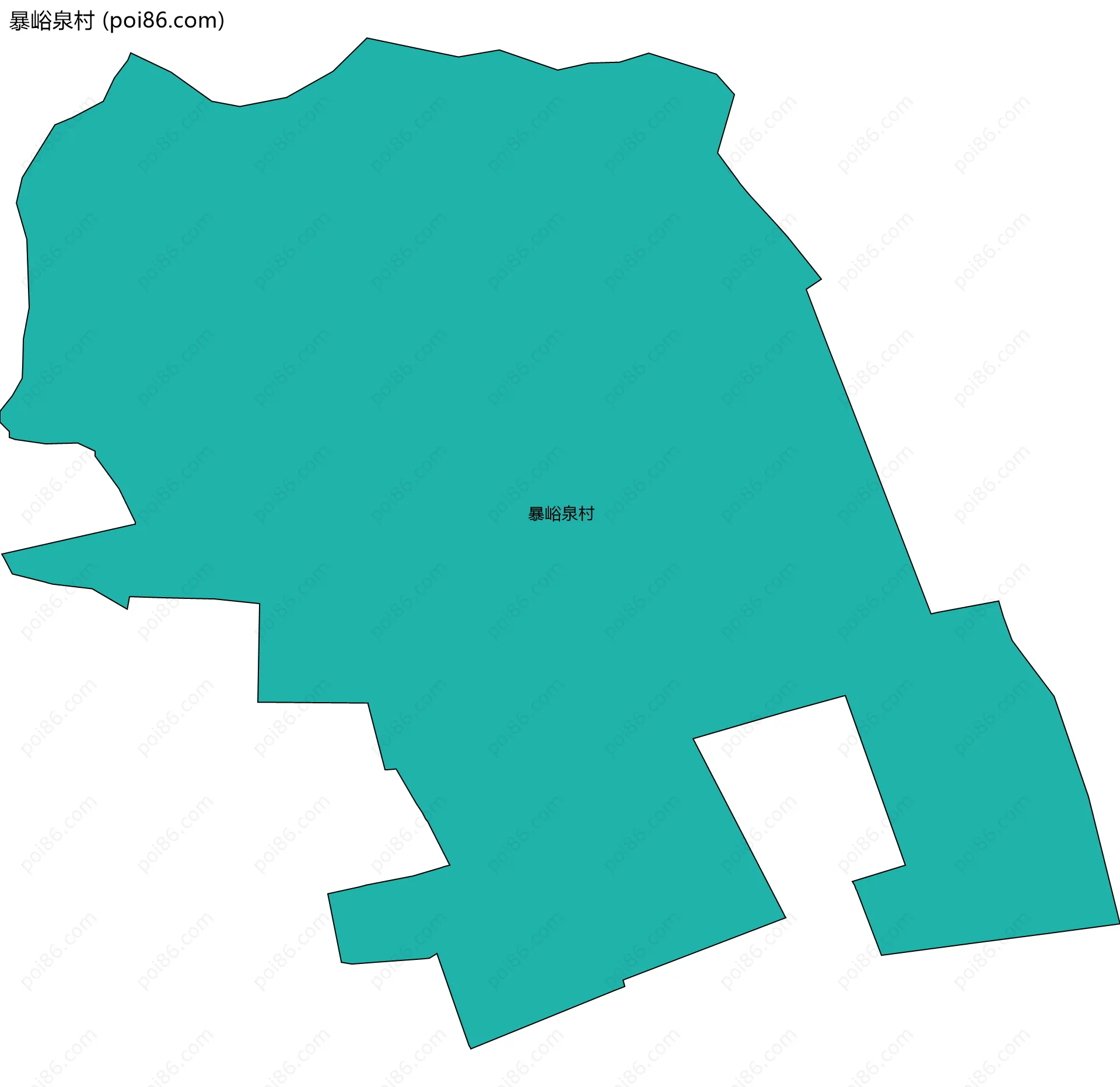 暴峪泉村边界地图