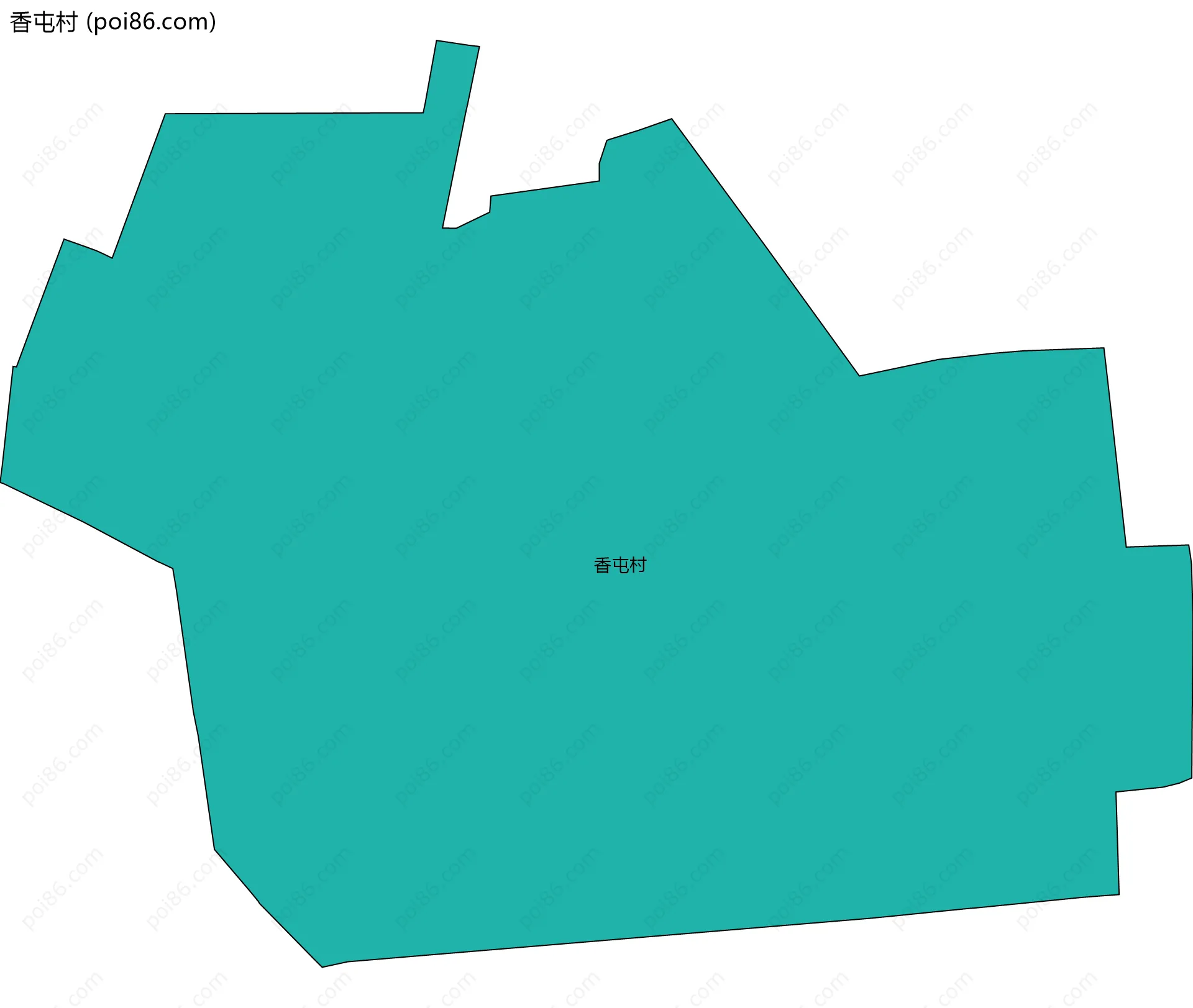 香屯村边界地图