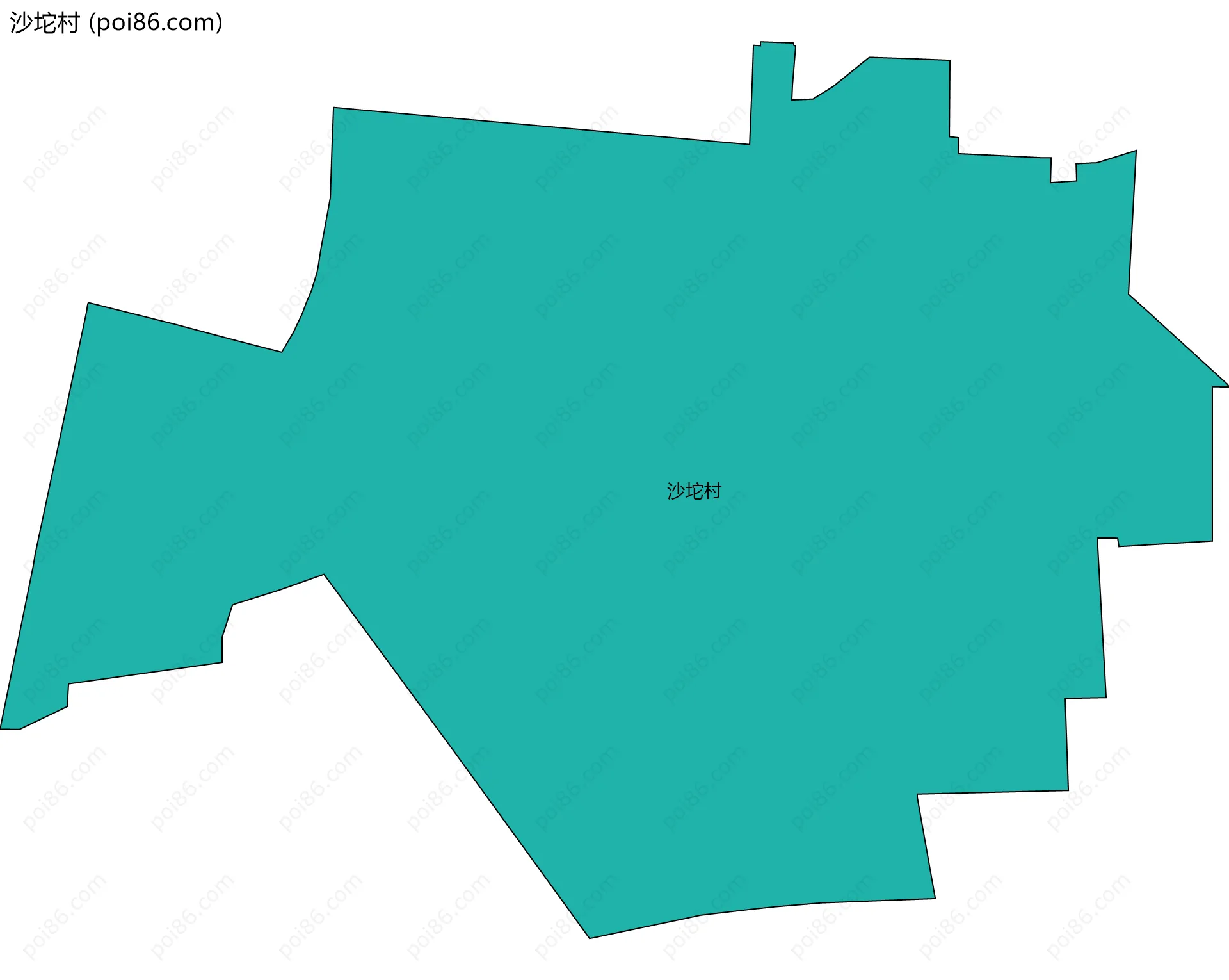 沙坨村边界地图