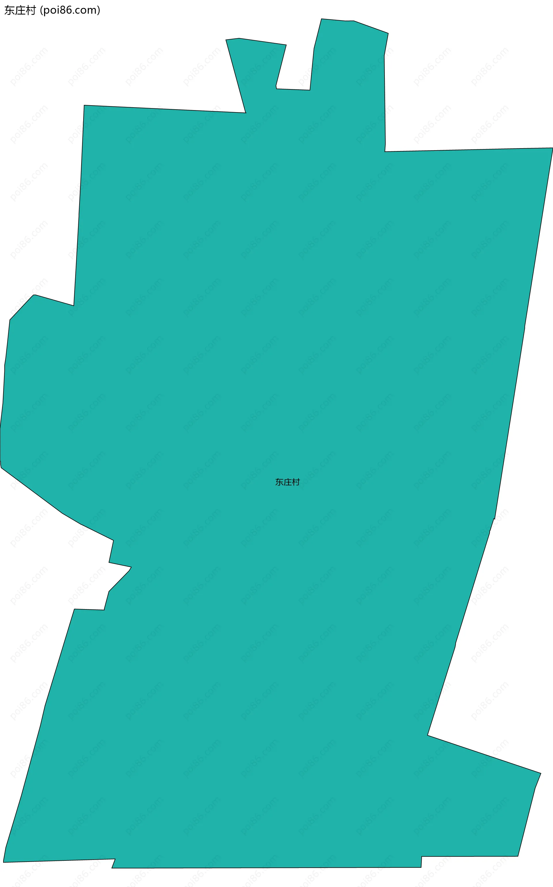 东庄村边界地图