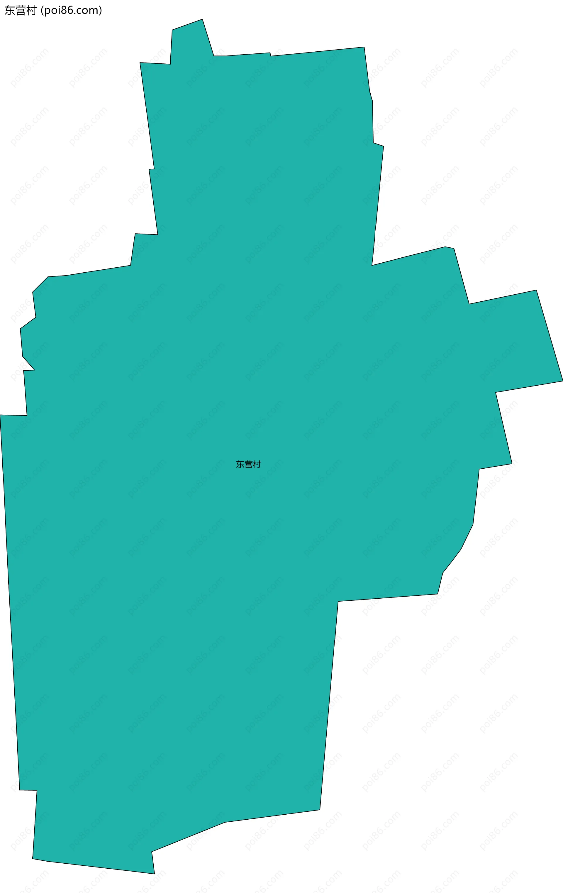 东营村边界地图