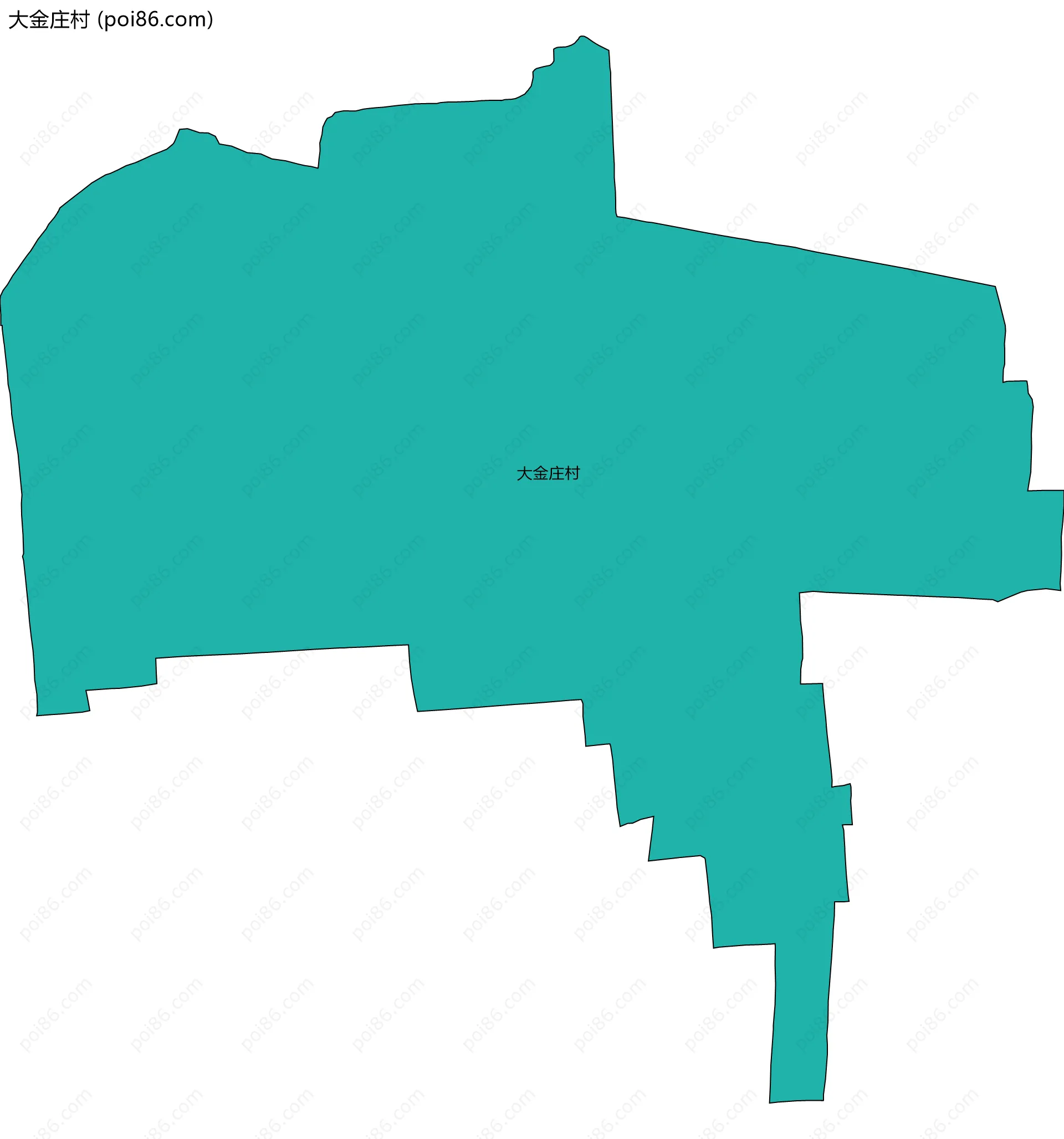 大金庄村边界地图