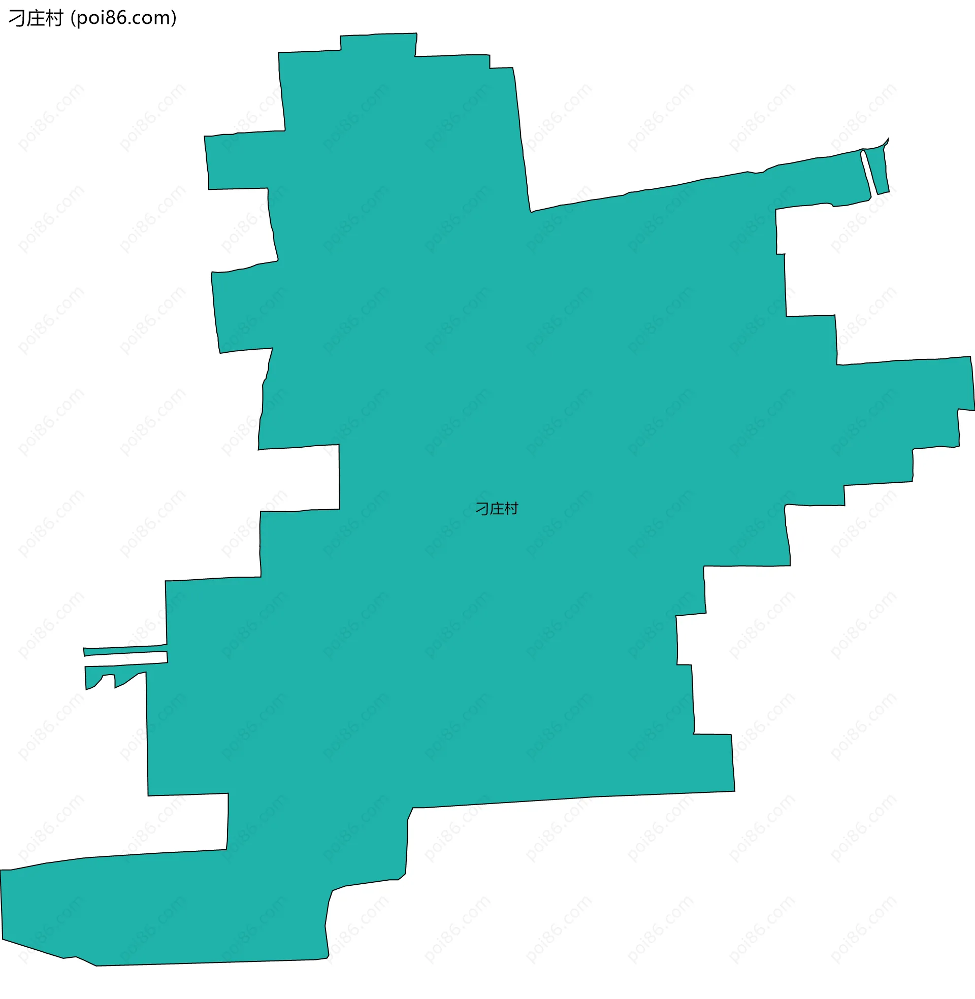 刁庄村边界地图