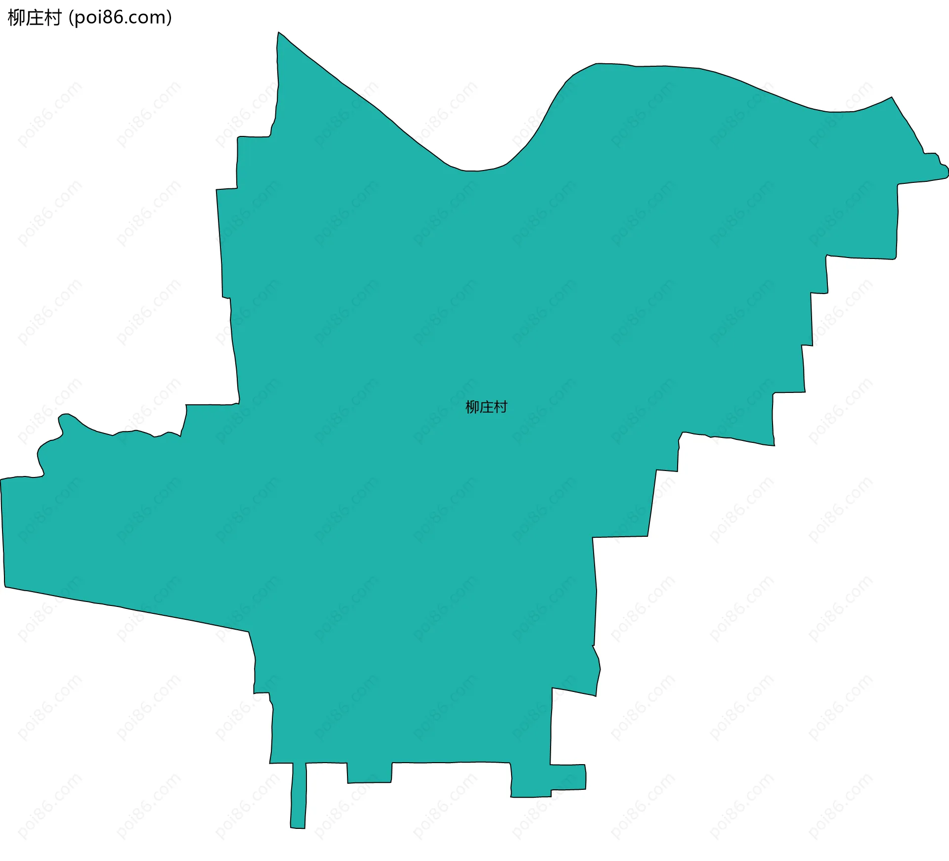 柳庄村边界地图