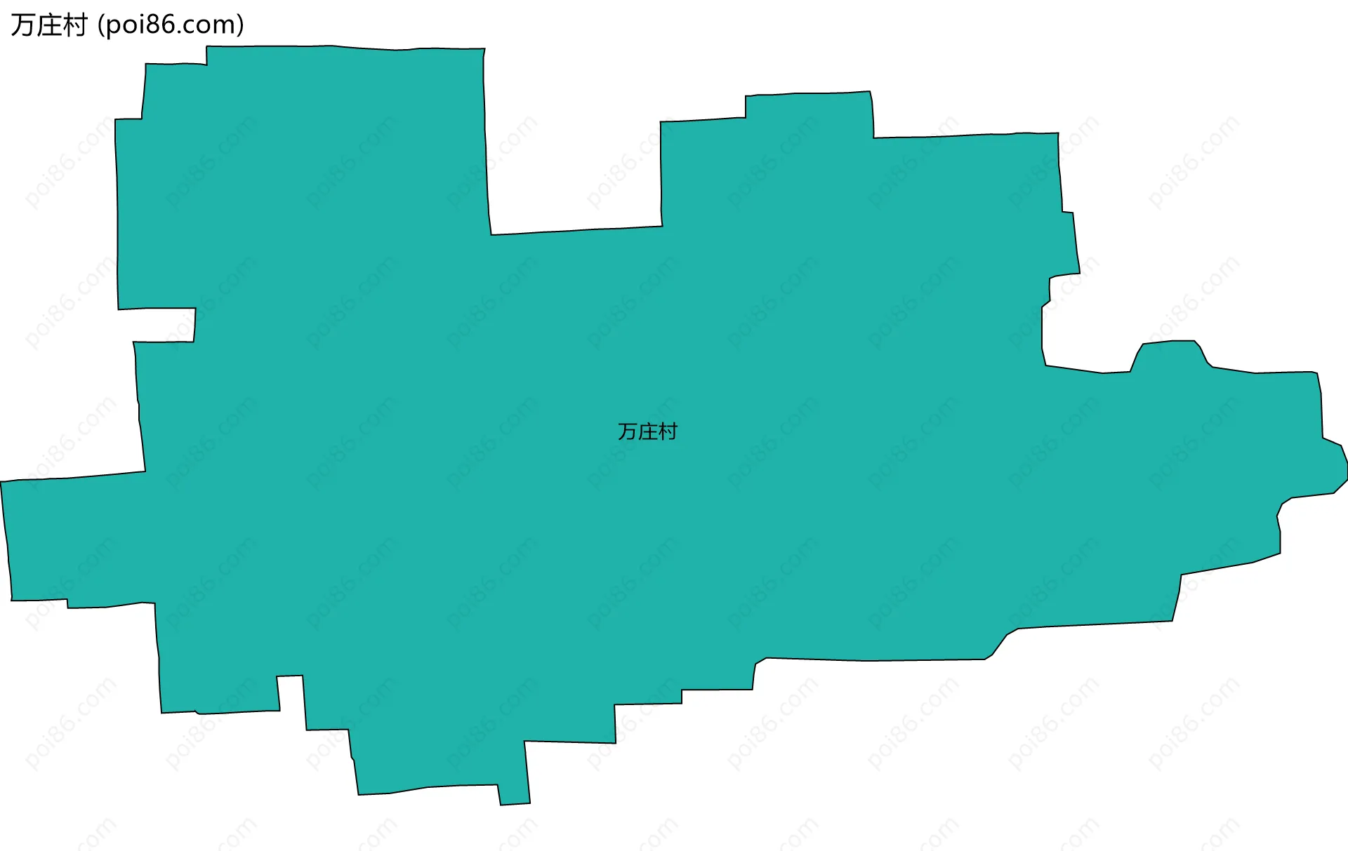万庄村边界地图