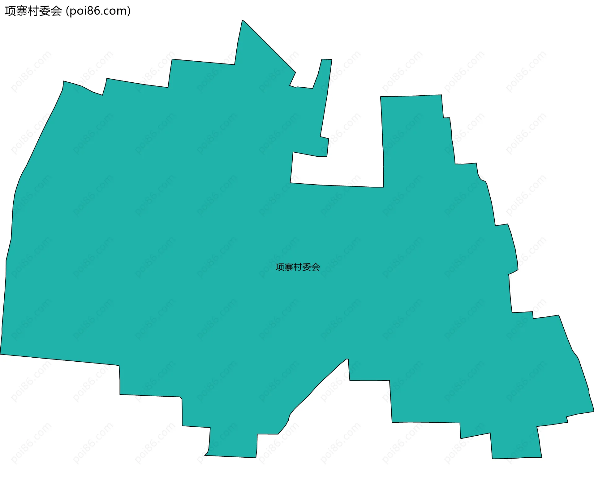 项寨村委会边界地图
