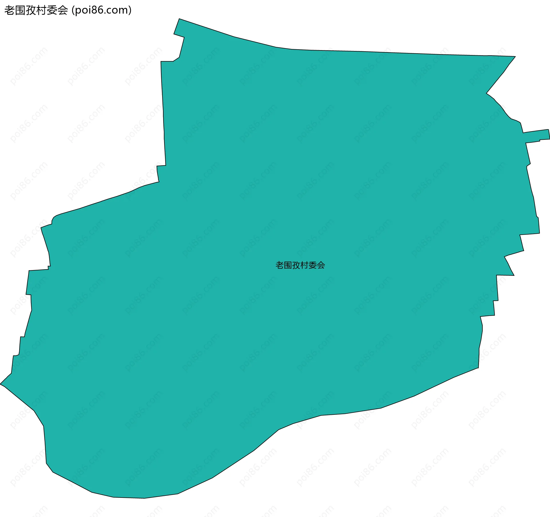 老围孜村委会边界地图
