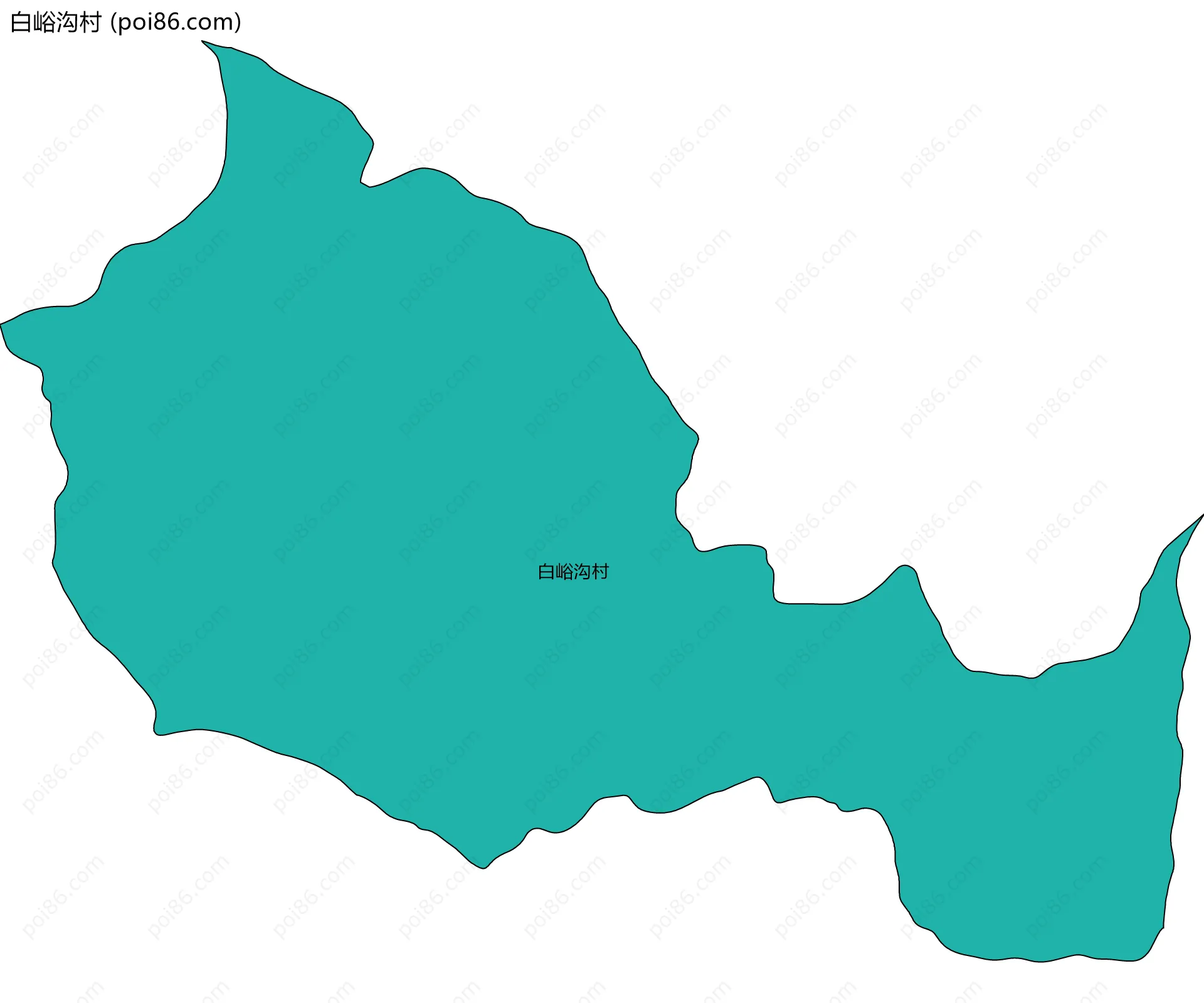 白峪沟村边界地图