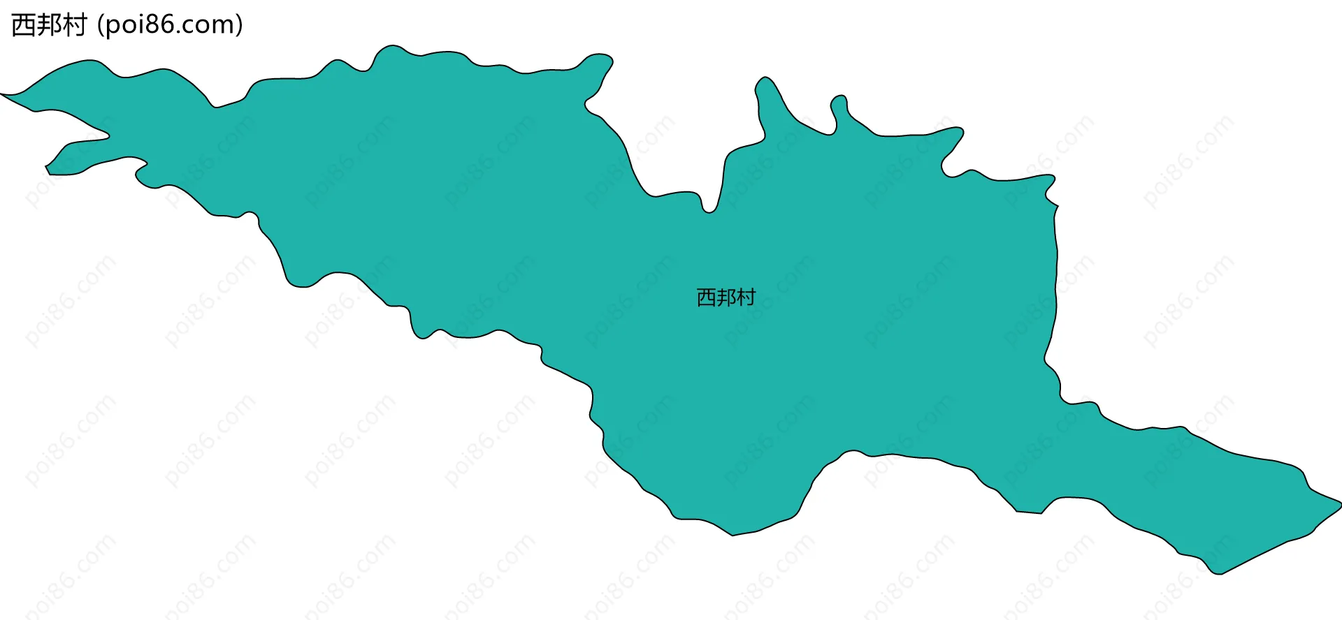 西邦村边界地图